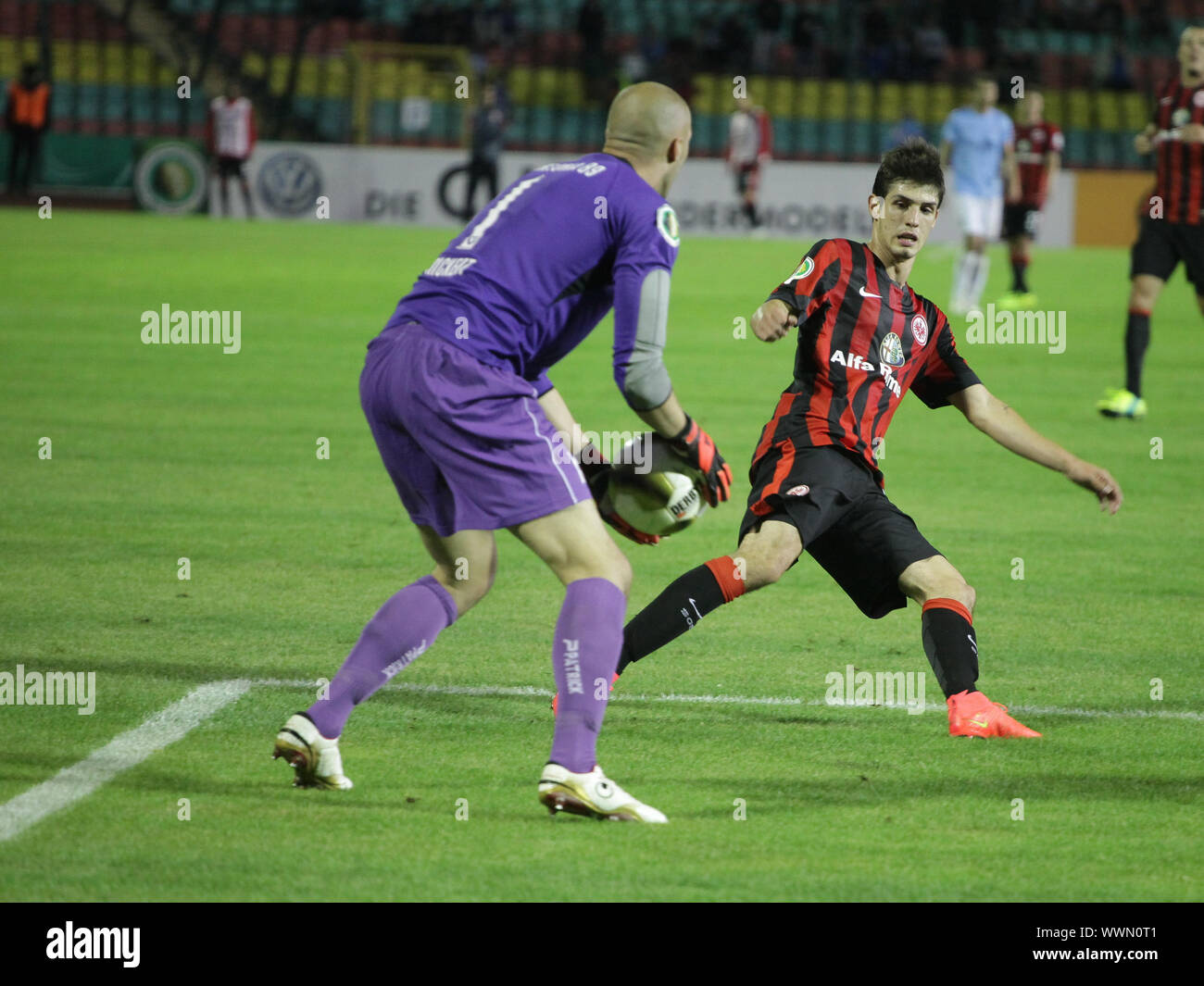 DFB Pokalspiel FC Viktoria Berlin gegen Eintracht Frankfurt am 16.08.2014 Foto Stock