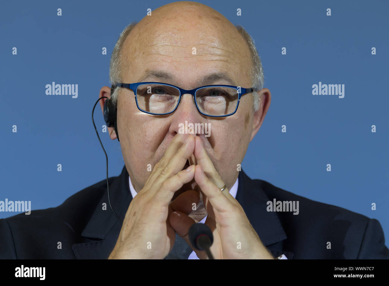 Ministri di Economia e finanze da Germania e Francia si incontrano a Berlino. Foto Stock