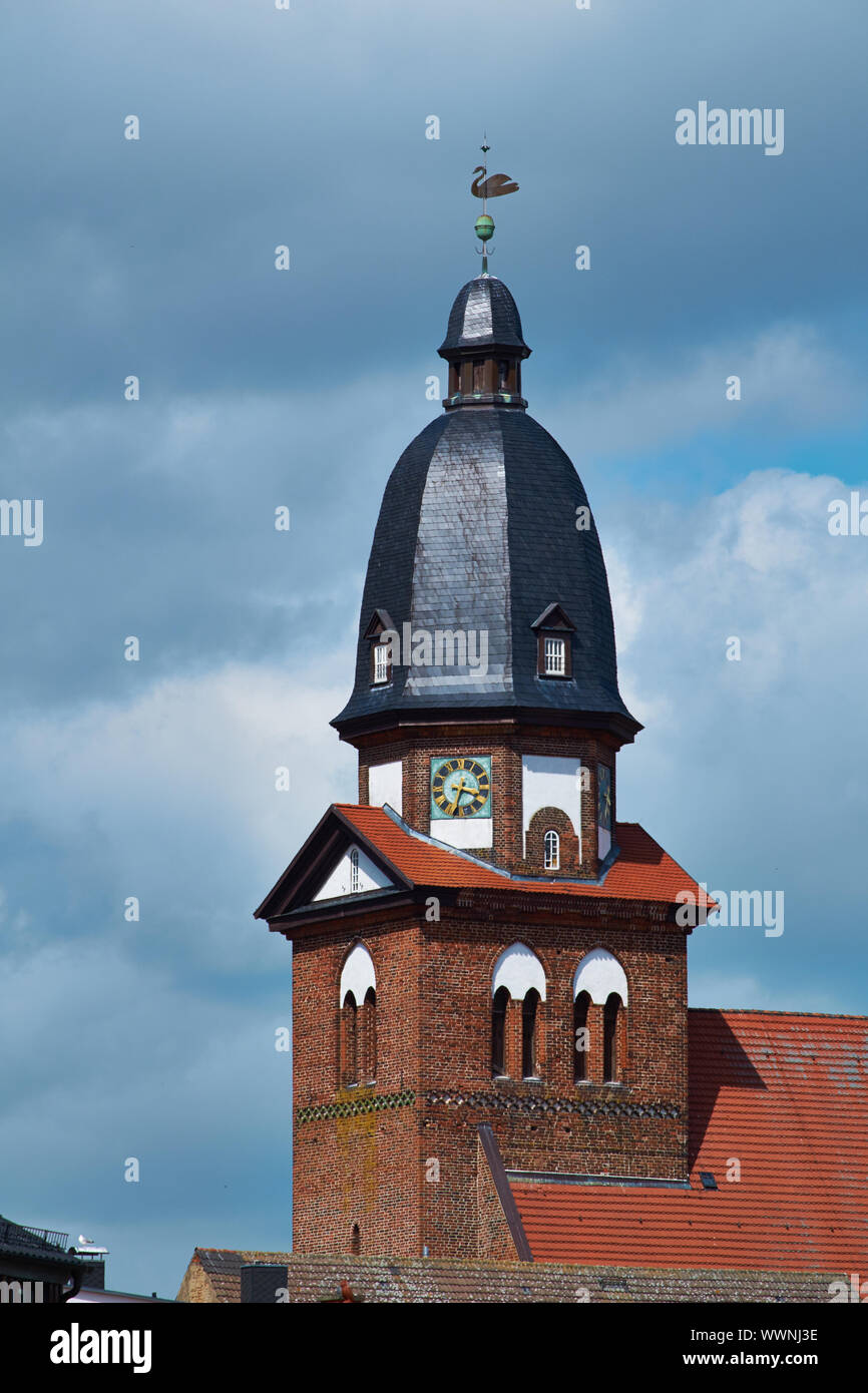 Le merci sul Müritz, Meclemburgo-Pomerania, Germania Foto Stock