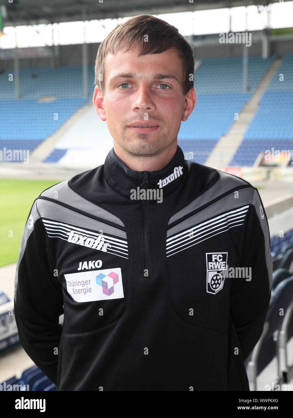 Deutscher Fußball-Cheftrainer Preußer cristiana DFB 3.Liga-Saison 2015/16 FC Rot-Weiss Erfurt Foto Stock