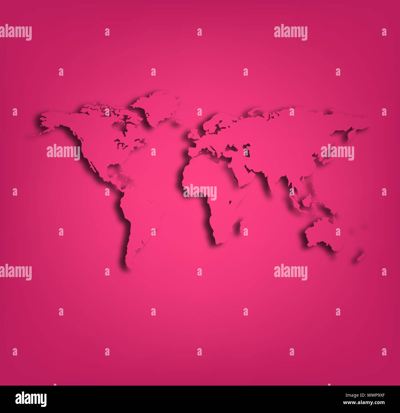 Mappa del mondo Foto Stock