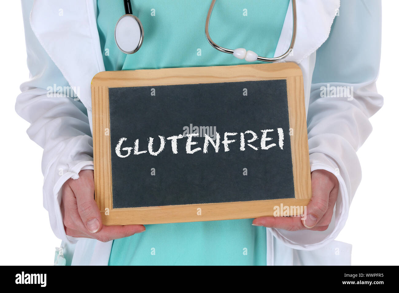 Senza glutine glutine salute alimentare nutrizione sana Doctor Doctor Doctor Foto Stock