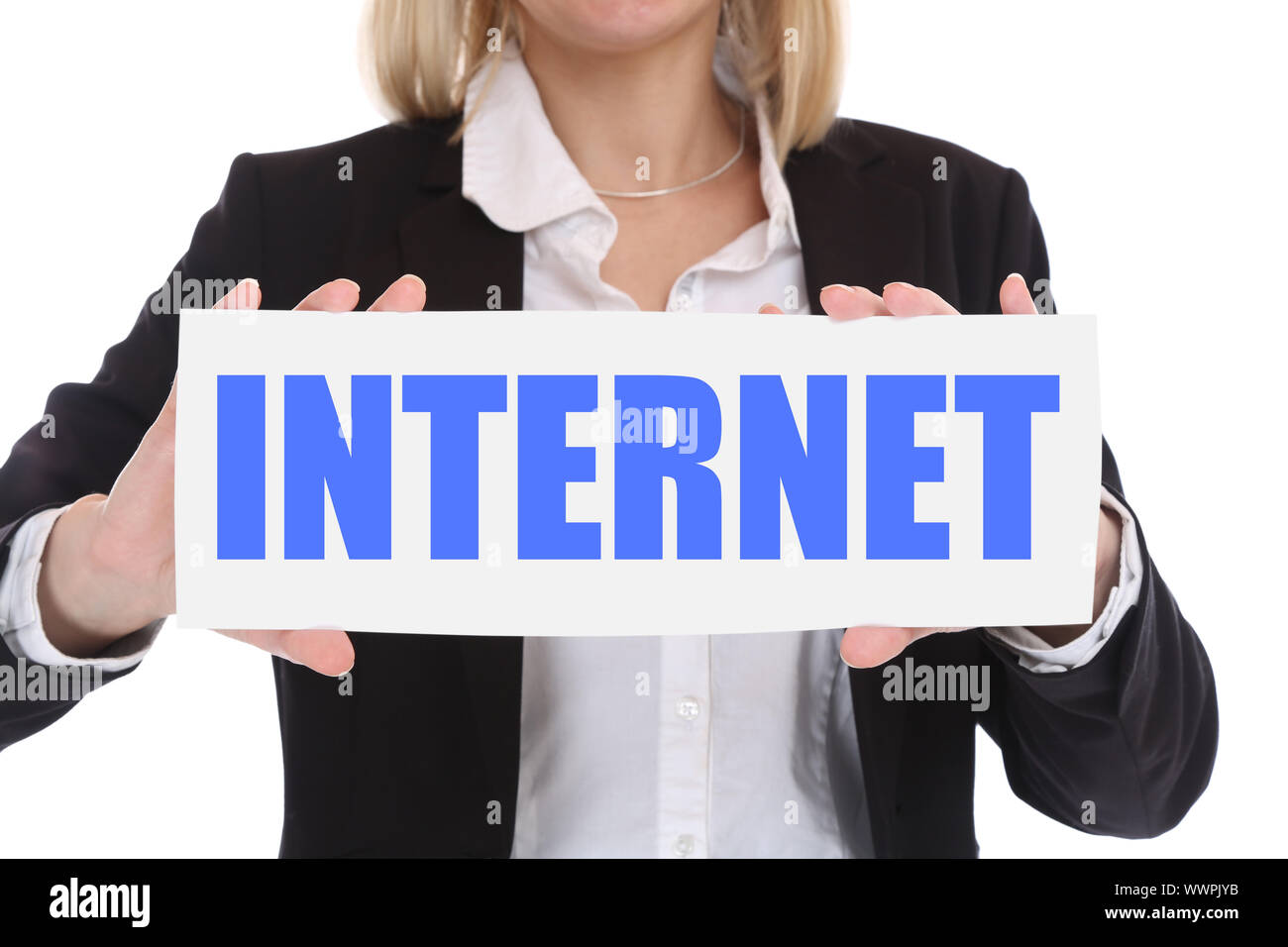 Internet online la concezione di business Foto Stock