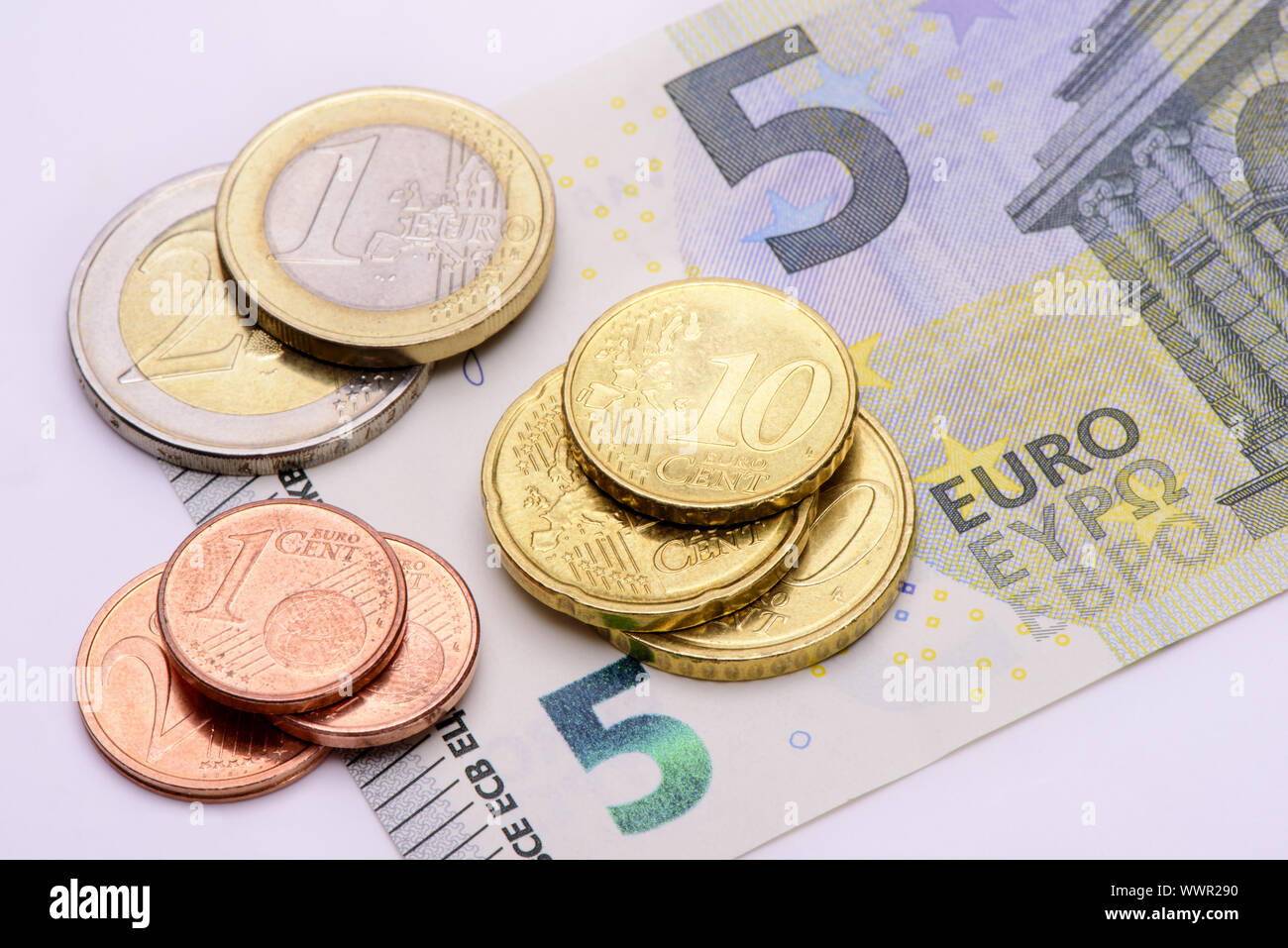 Salario minimo salario orario 8,84 Euro Foto Stock