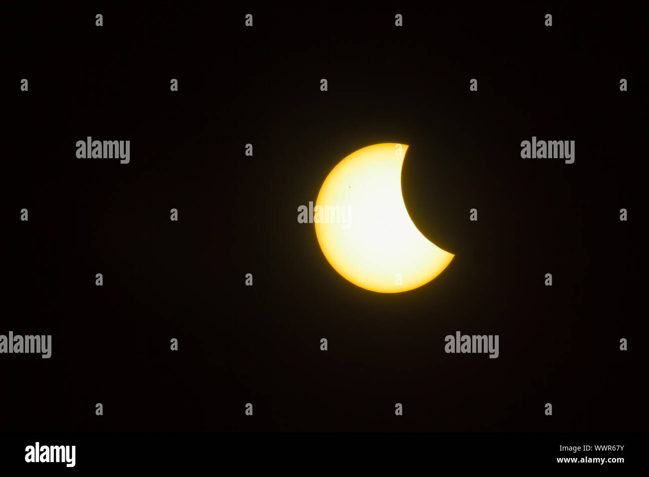 Eclissi solare 2015 Foto Stock
