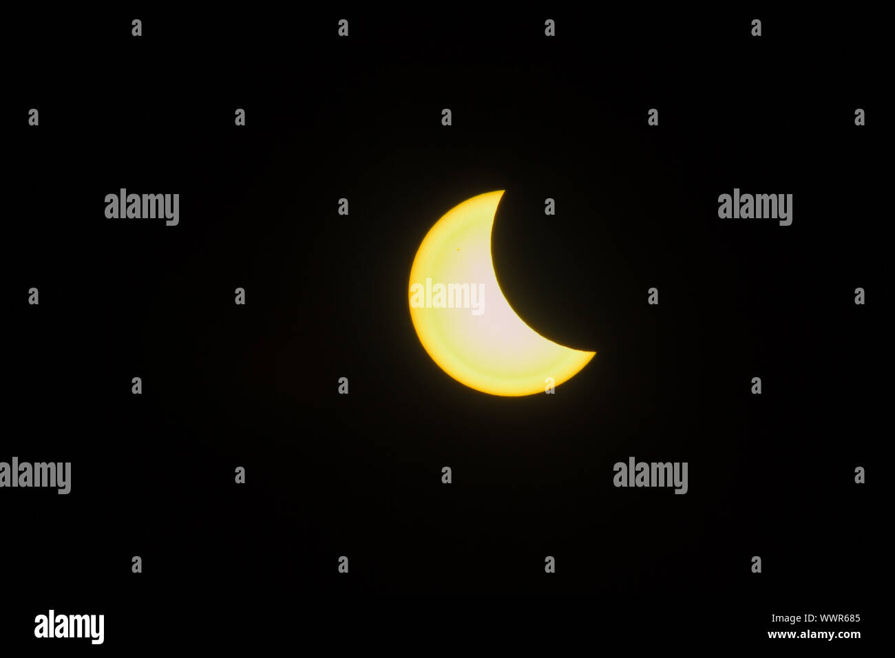 Eclissi solare 2015 Foto Stock