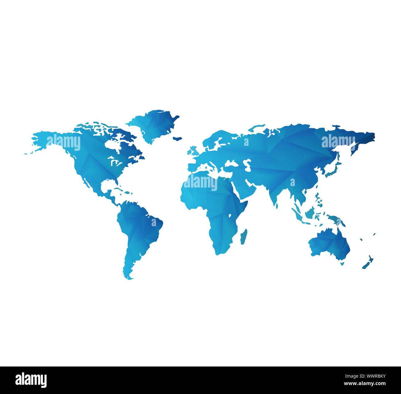 Mappa del mondo Foto Stock