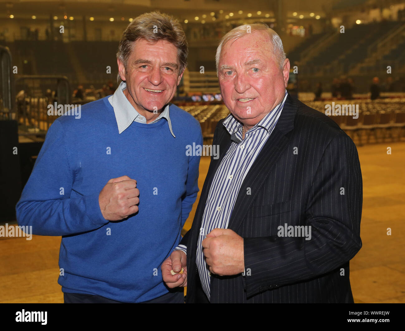 Georg Bramowski e Ulli Wegner (Boxing Team Sauerland) Foto Stock