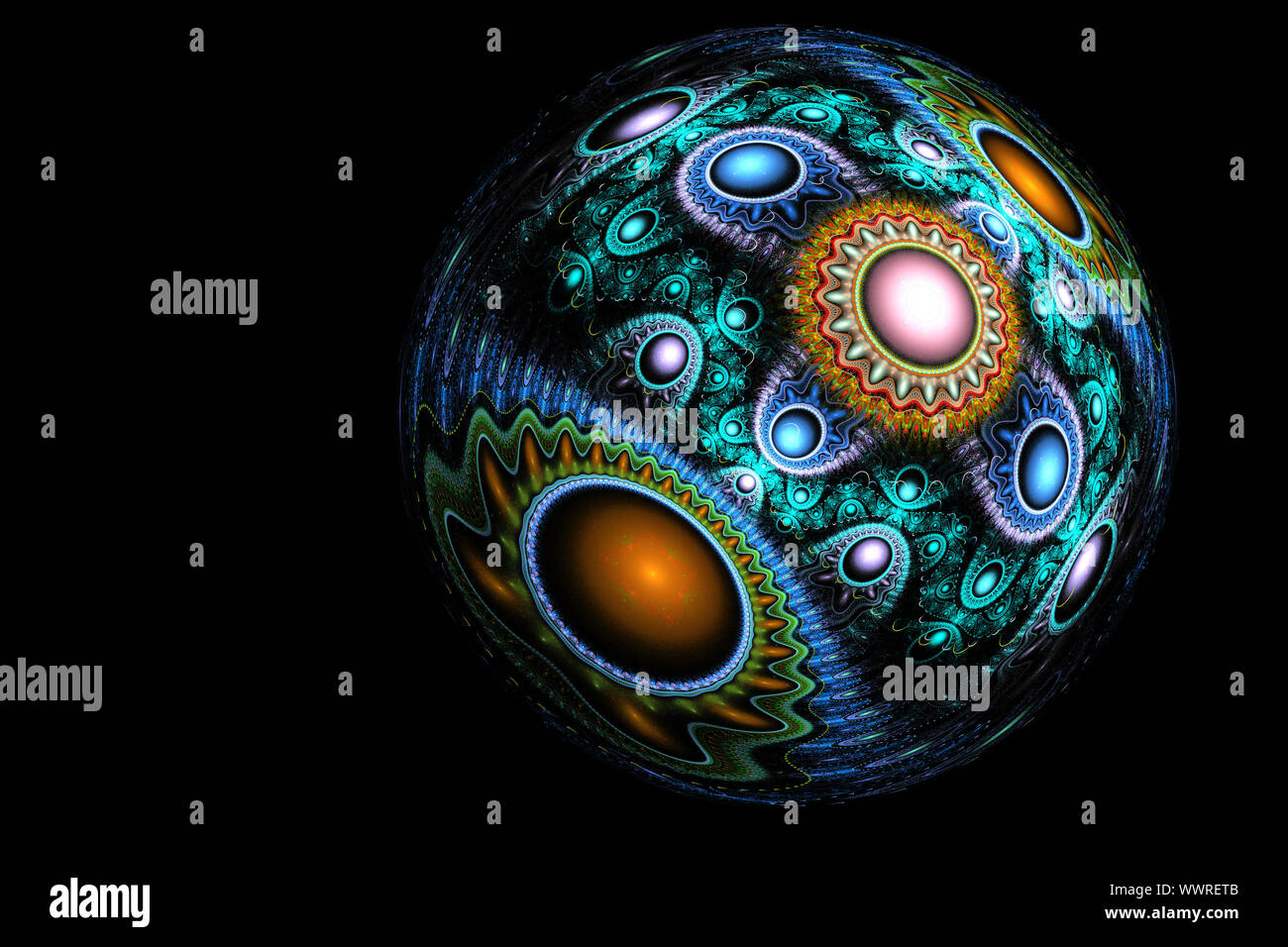 Il frattale Immagine: Magic Ball Foto Stock