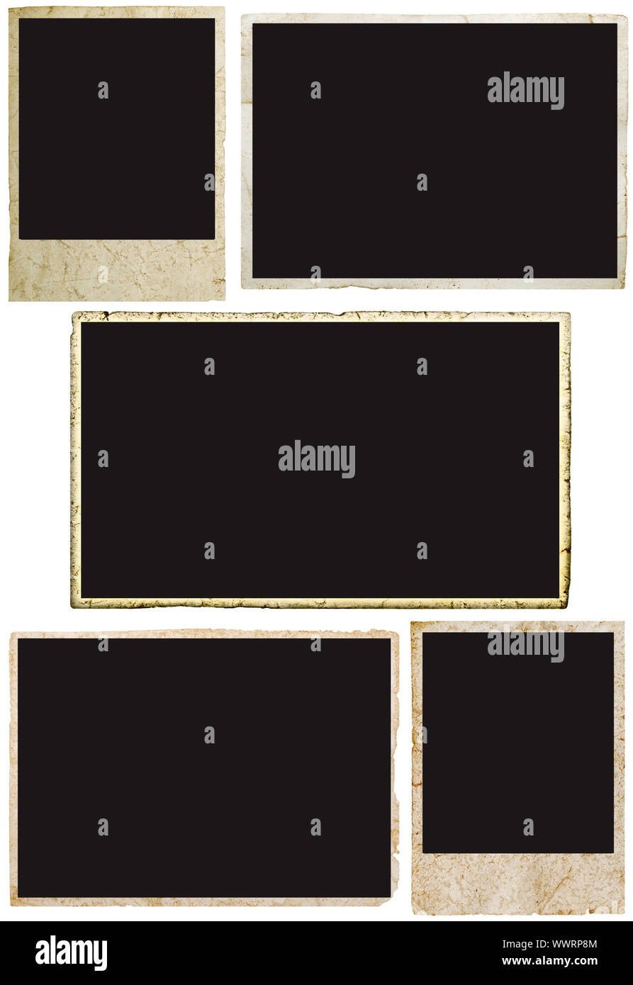 Grunge polaroid Foto Stock