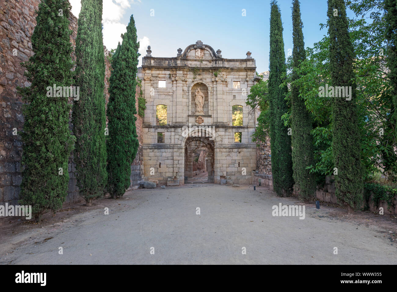 Il primo monastero dell'Ordine dei certosini nella penisola iberica, Cartoixa d'Escaladei Foto Stock