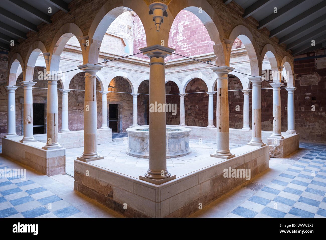 Rovine del monastero certosino di Scala Dei, Catalano, Cartoixa de Santa Maria d'Escaladei Foto Stock