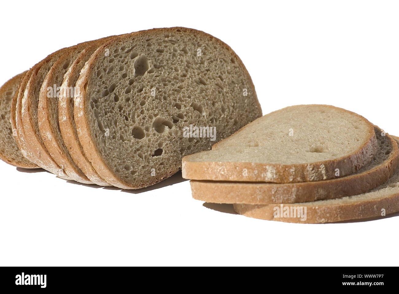 Brot in Scheiben Foto Stock