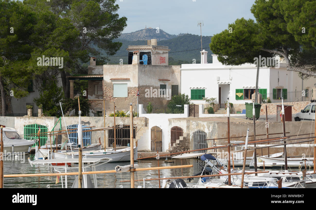 Porto Colom, Maiorca Foto Stock
