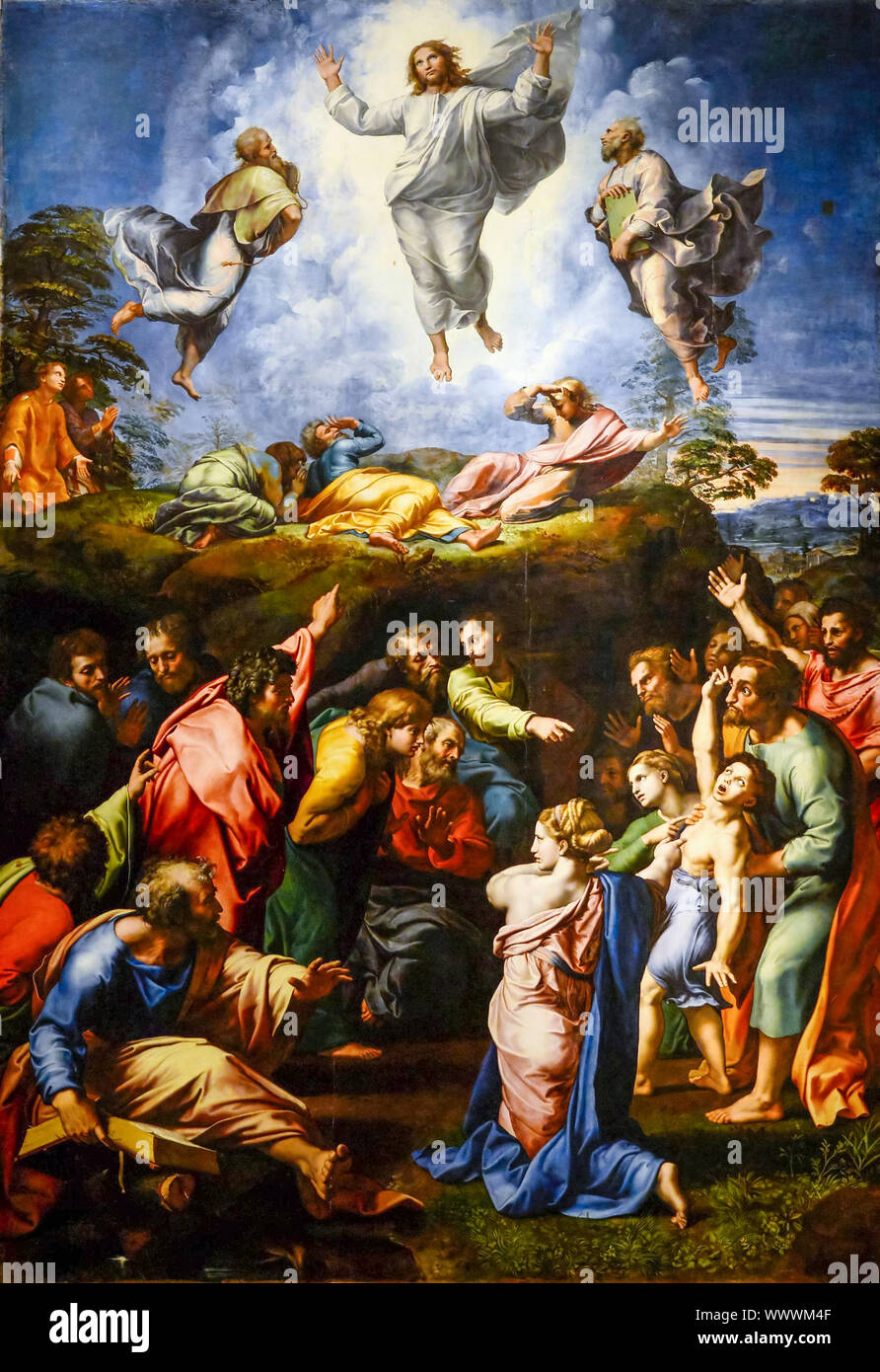 Raphael, la Trasfigurazione, pittura, 1516-1520 Foto Stock