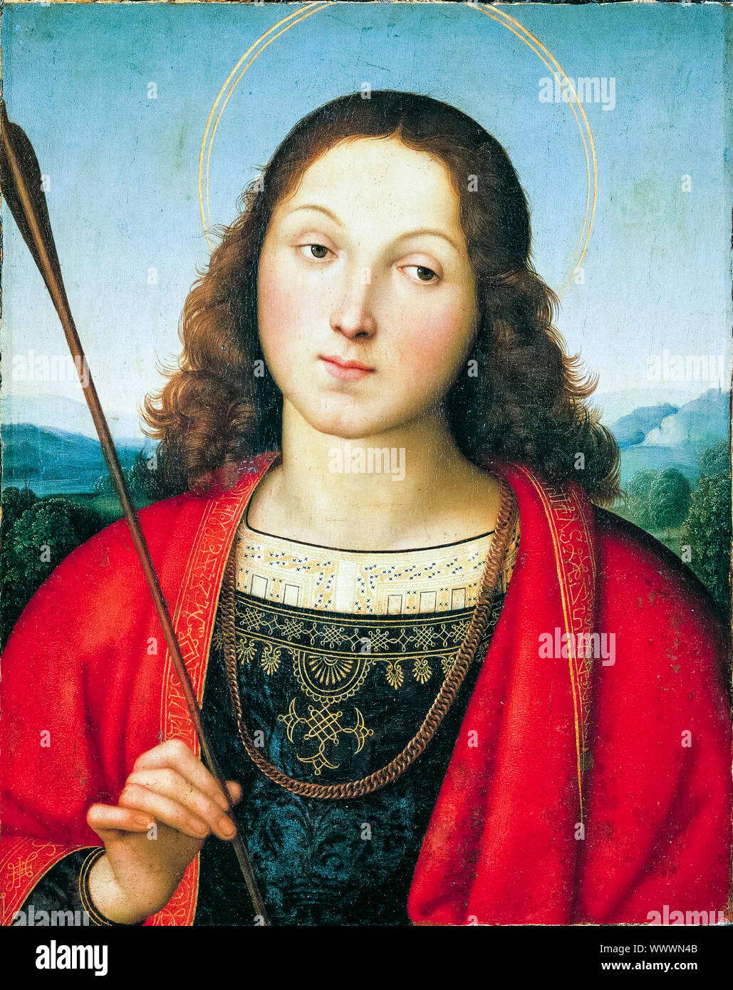 Raffaello, San Sebastian, pittura, 1501-1502 Foto Stock