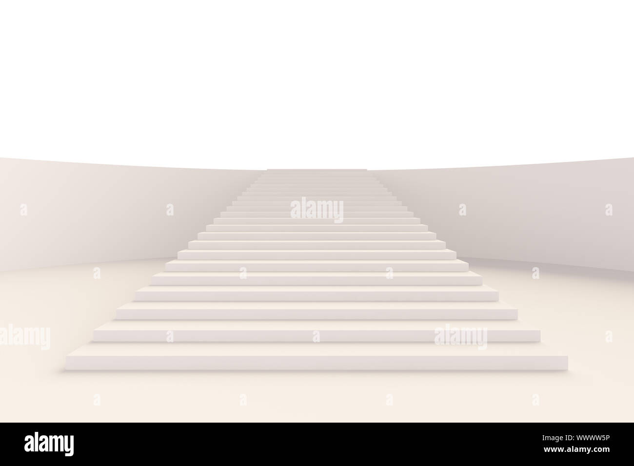 3d illustrazione della scala di sfondo o Wallpaper Foto Stock