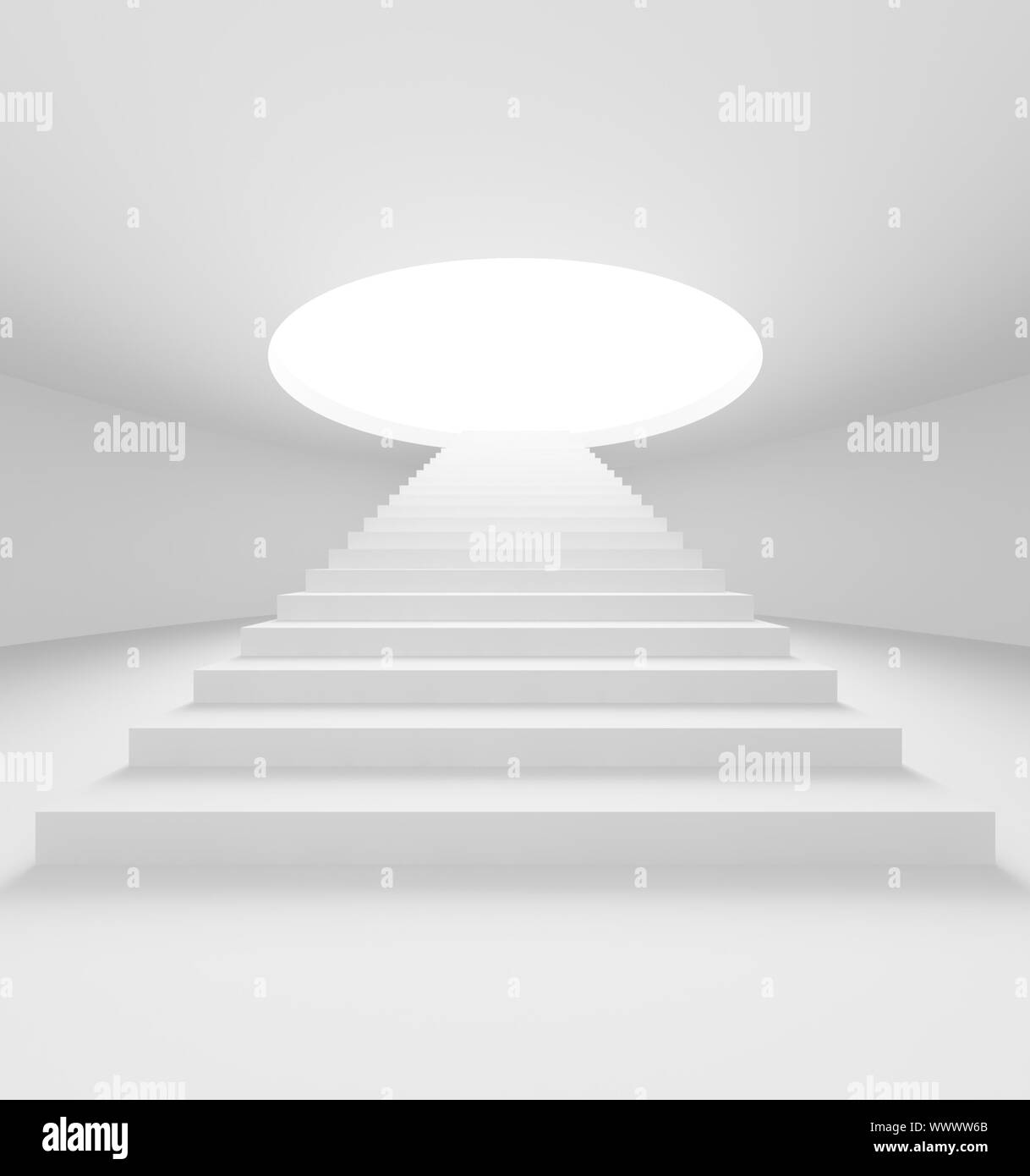 3d illustrazione di blu Scala Abdtract sfondo Foto Stock