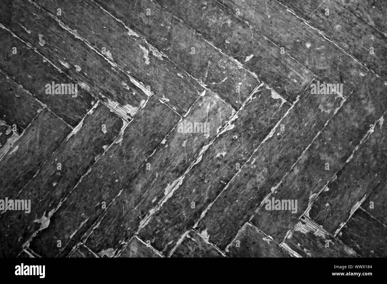 Il vecchio parquet Foto Stock