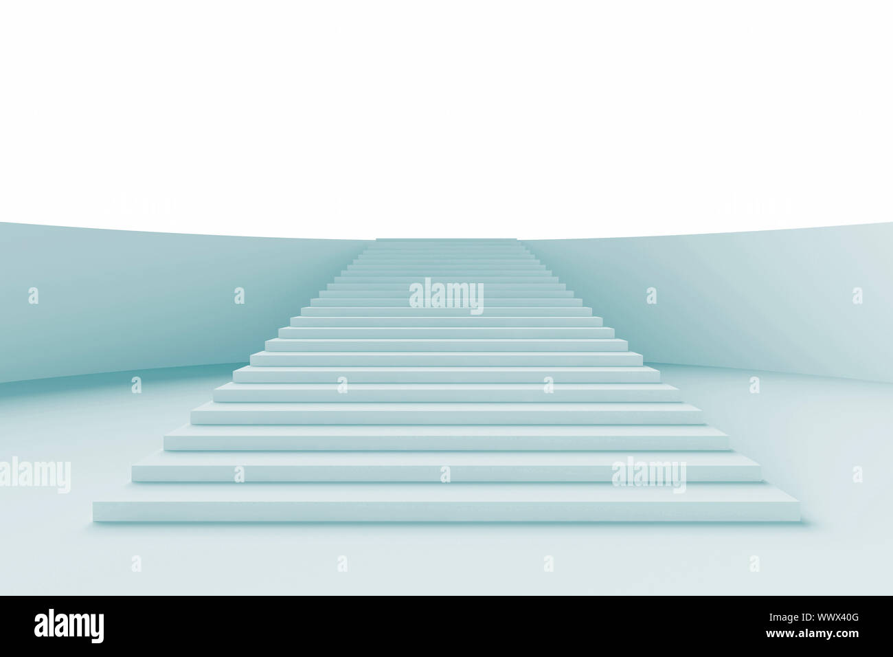 3d illustrazione della scala di sfondo o Wallpaper Foto Stock