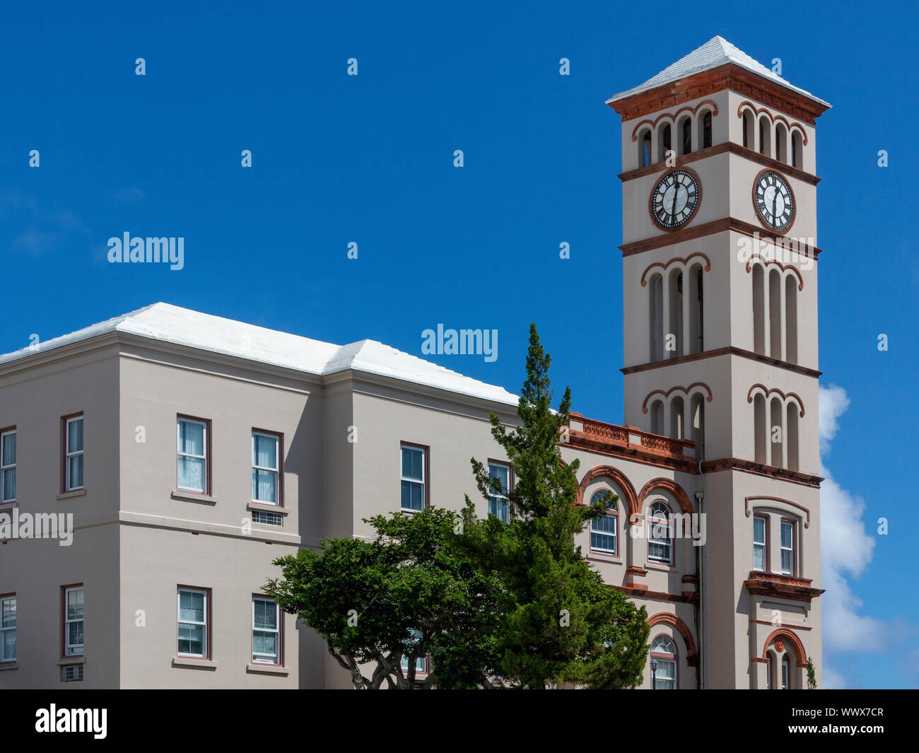 La Casa delle sessioni, Church Street, Hamilton Bermuda Foto Stock
