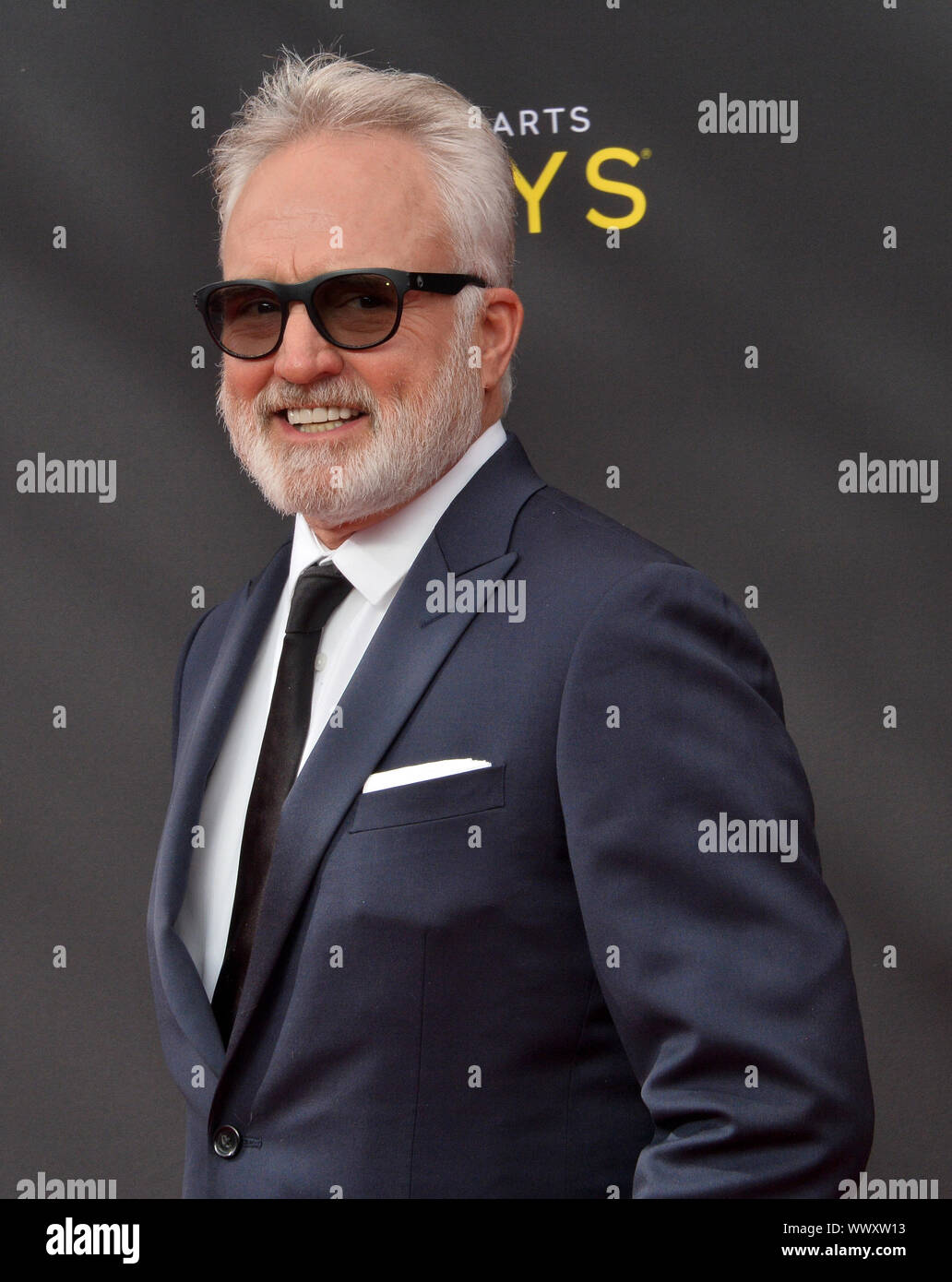 Los Angeles, Stati Uniti d'America . Xv Sep, 2019. Attore Bradley Whitford assiste il Creative Arts Emmy Awards presso il Microsoft Theatre di Los Angeles Domenica, Settembre 15, 2019. Credito: UPI/Alamy Live News Foto Stock