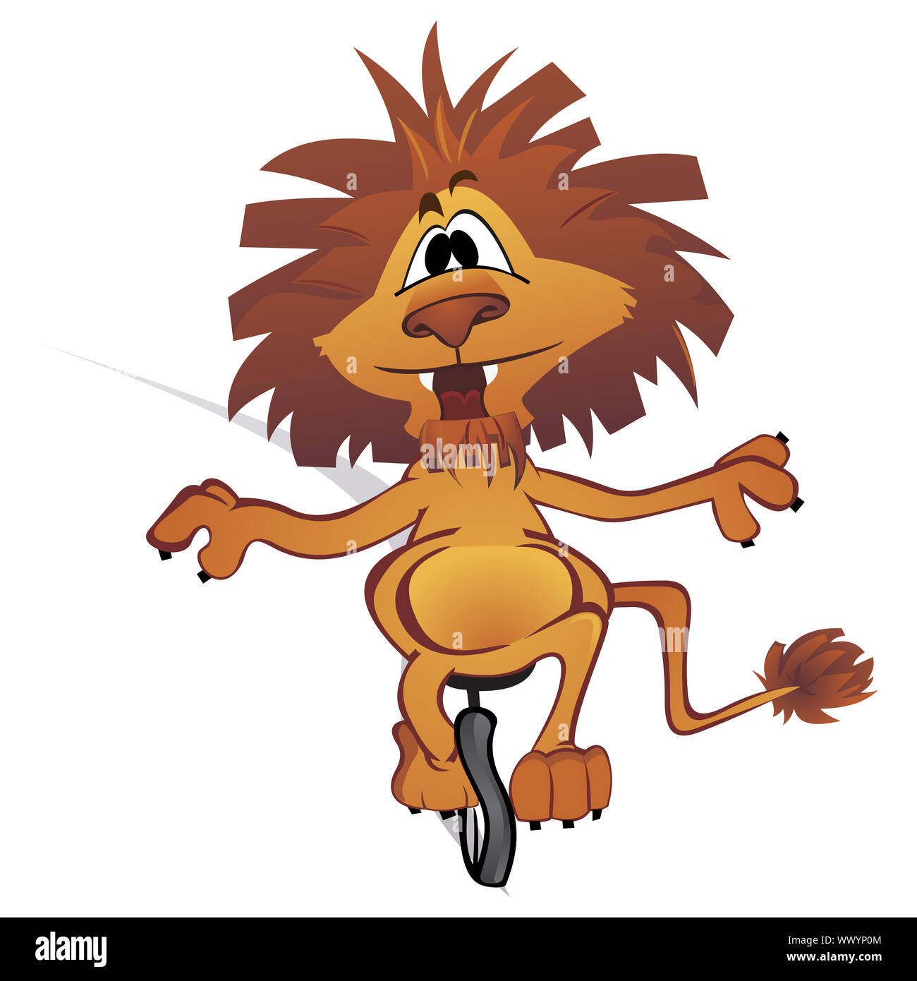 Circus lion Foto Stock