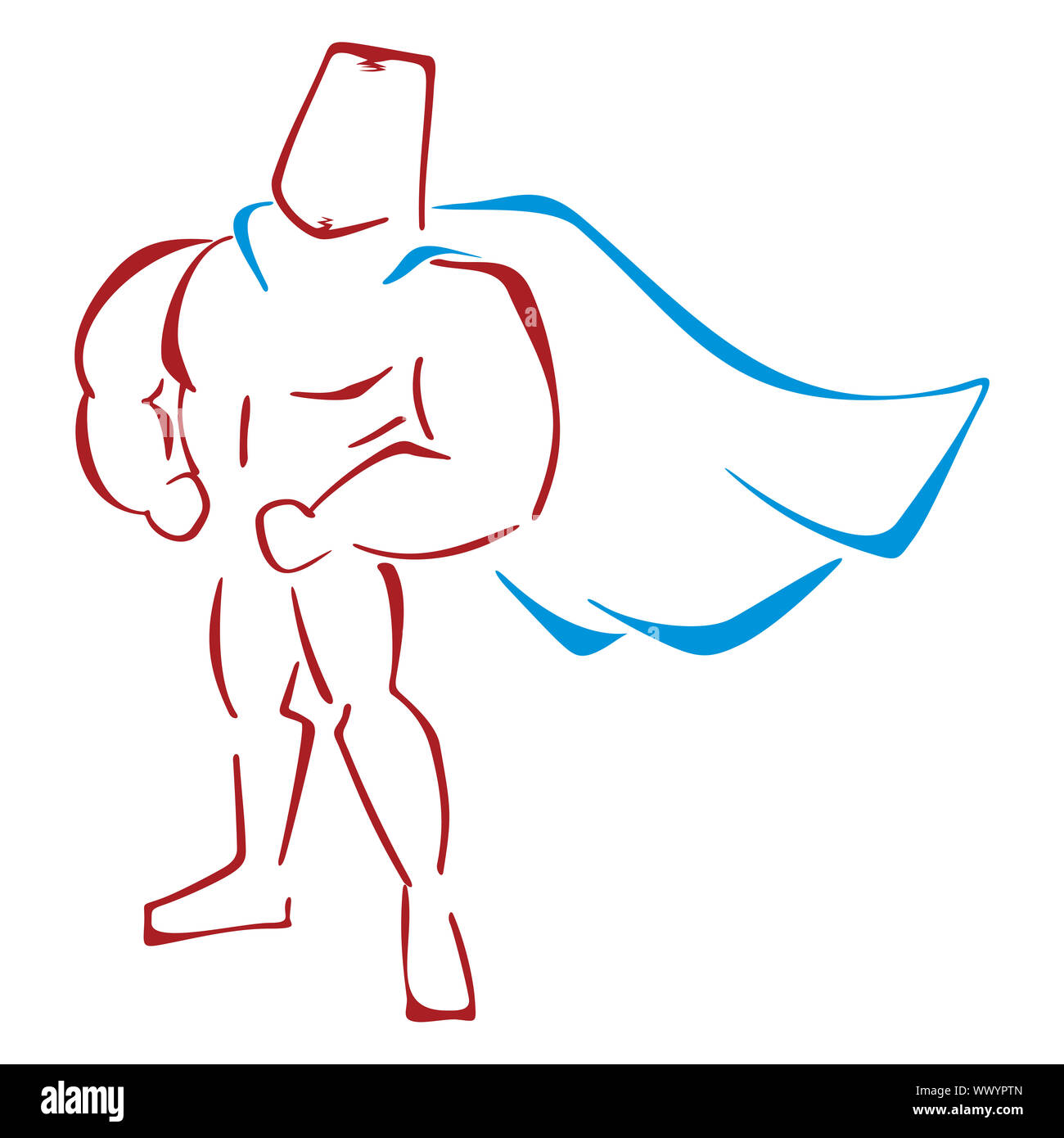 Defender in costume Foto Stock