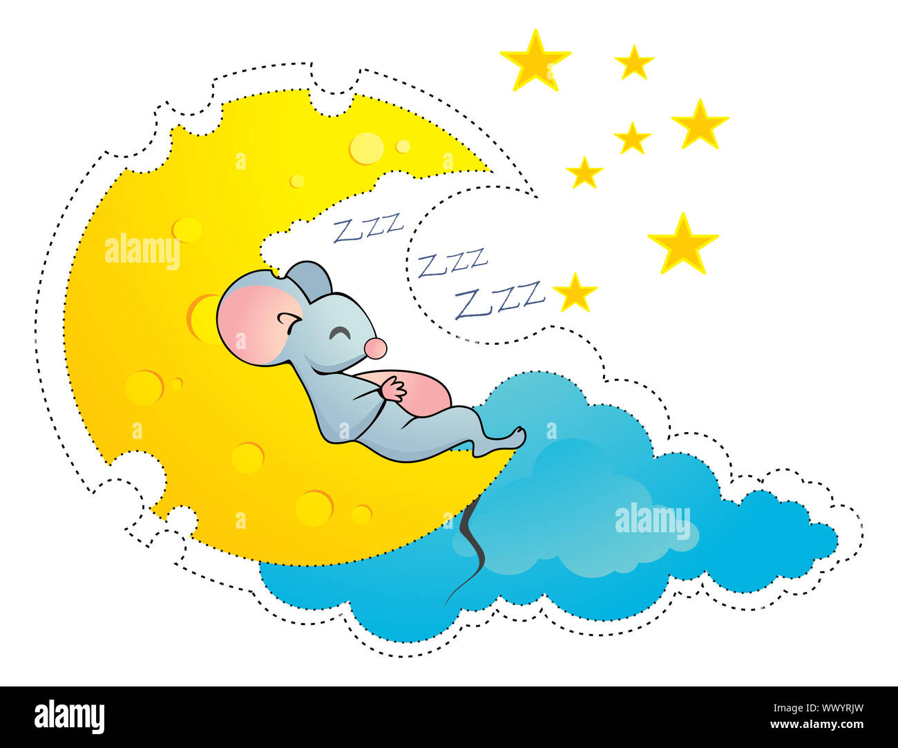 Luna di formaggio Foto Stock