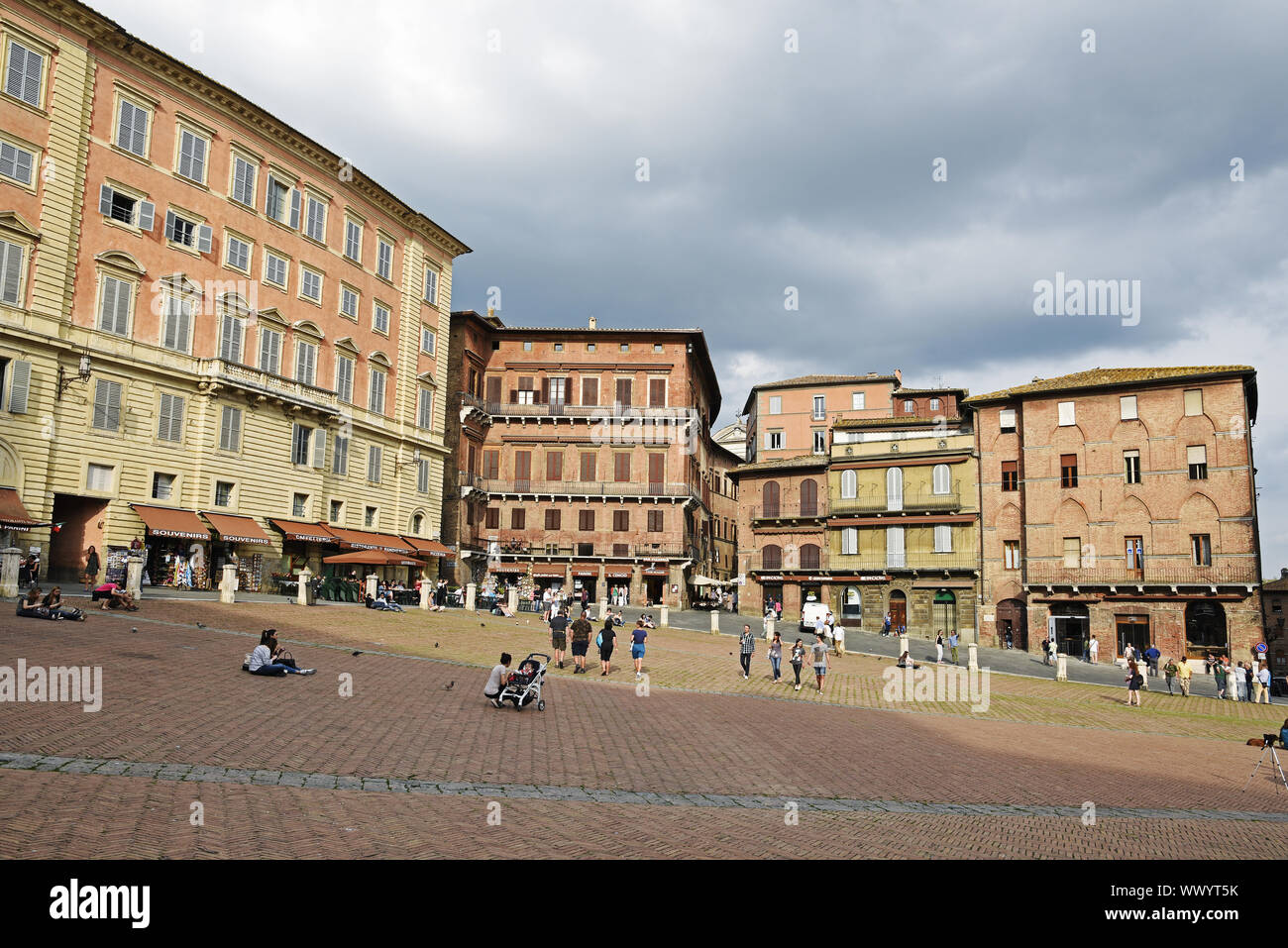 Piazza del Campo, quadrato, Siena, Toscana, Italia, Europa Foto Stock