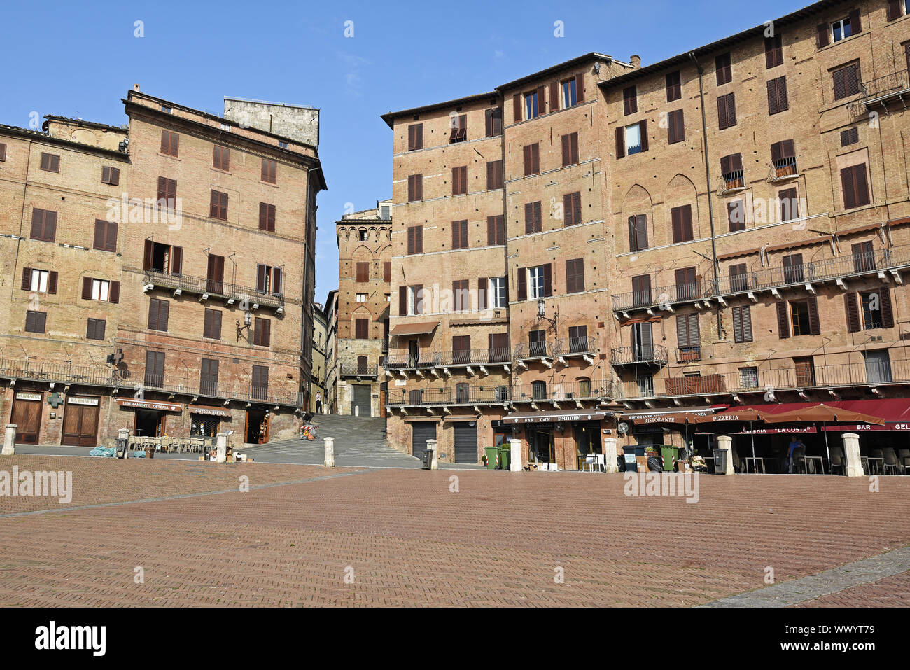 Piazza del Campo, quadrato, Siena, Toscana, Italia, Europa Foto Stock