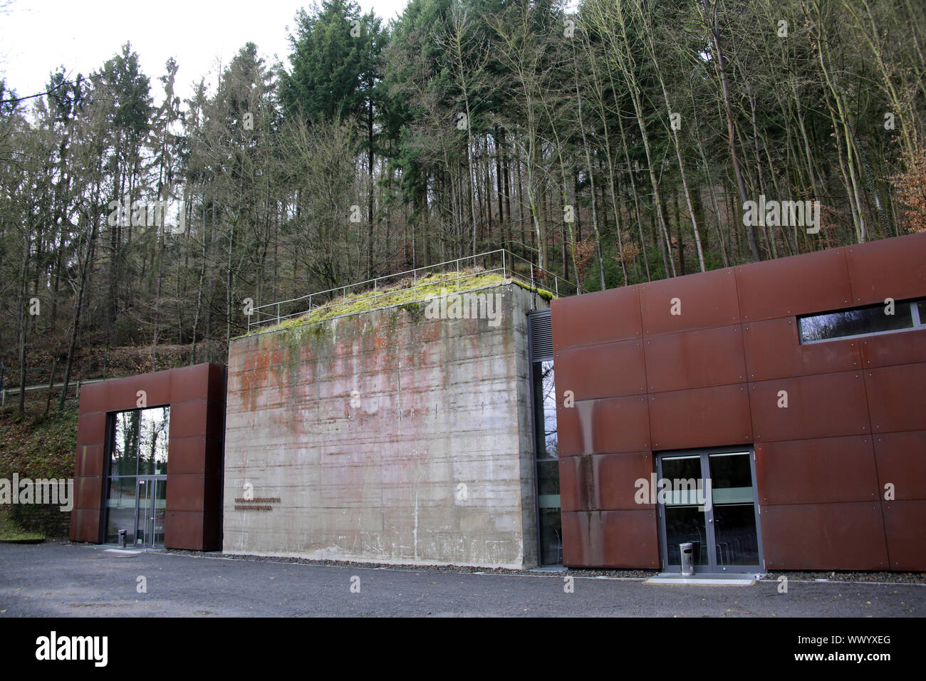 Museo Centro di documentazione Governo bunker, costruito durante la Guerra Fredda come un rifugio per la Federal Foto Stock