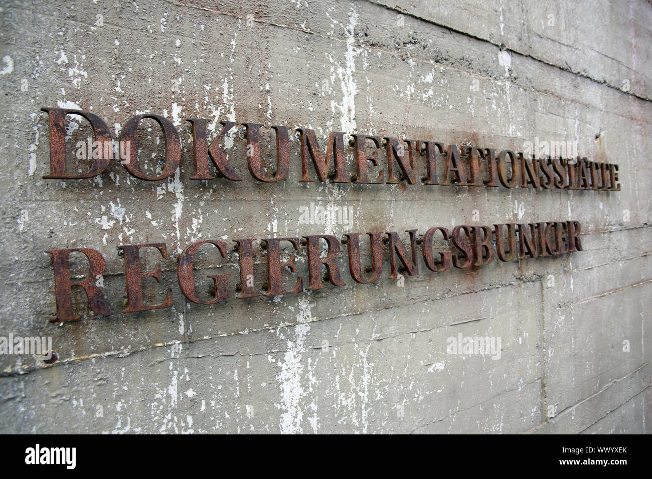 Museo Centro di documentazione Governo bunker, costruito durante la Guerra Fredda come un rifugio per la Federal Foto Stock