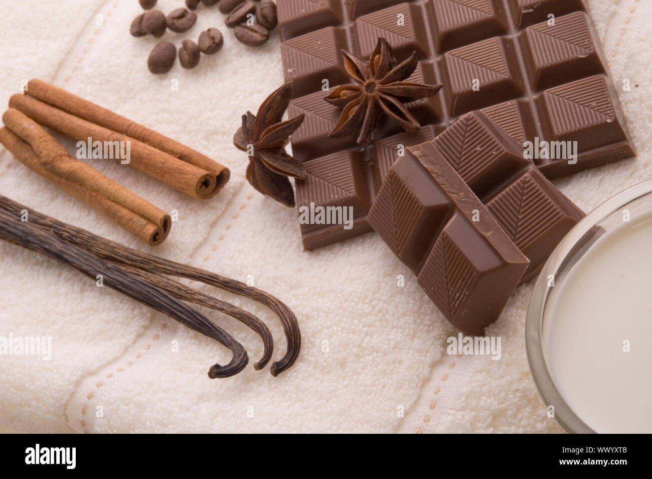 Spa al cioccolato Foto Stock