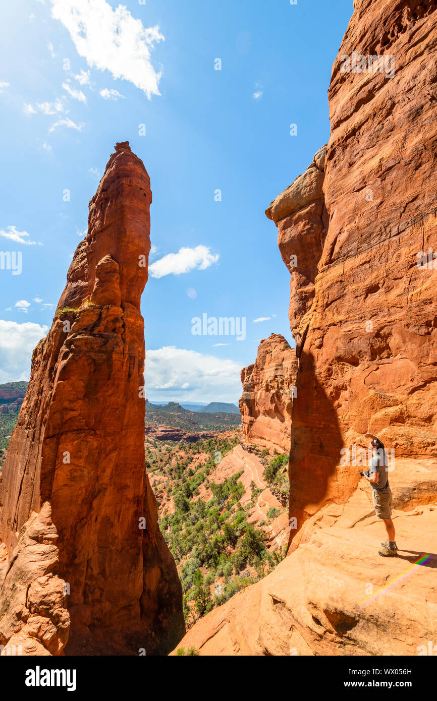 La sella della Cattedrale Rock, Sedona, in Arizona, Stati Uniti d'America, America del Nord Foto Stock