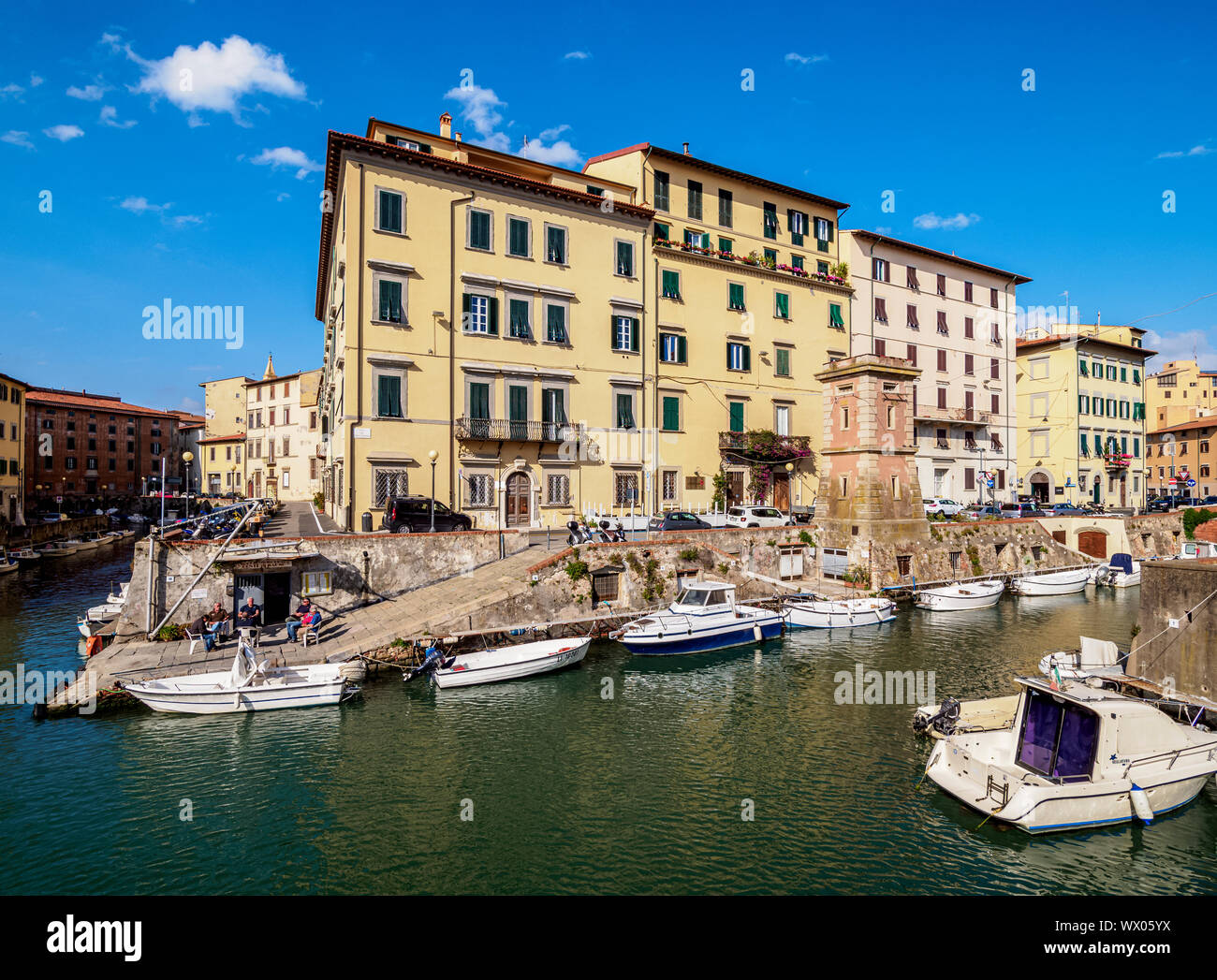 Canale di Venezia Nuova, Livorno, Toscana, Italia, Europa Foto Stock