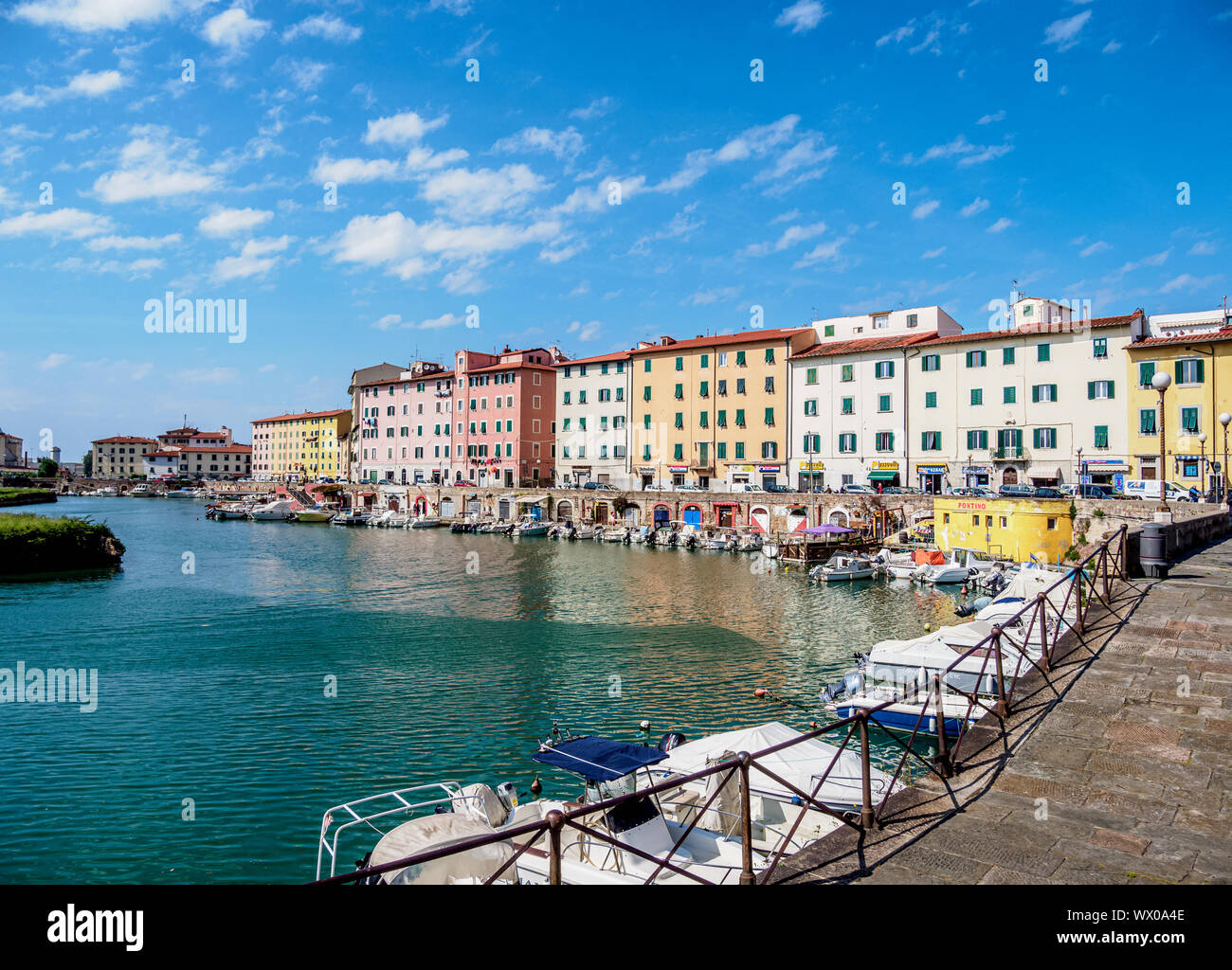 Canale di Venezia Nuova, Livorno, Toscana, Italia, Europa Foto Stock