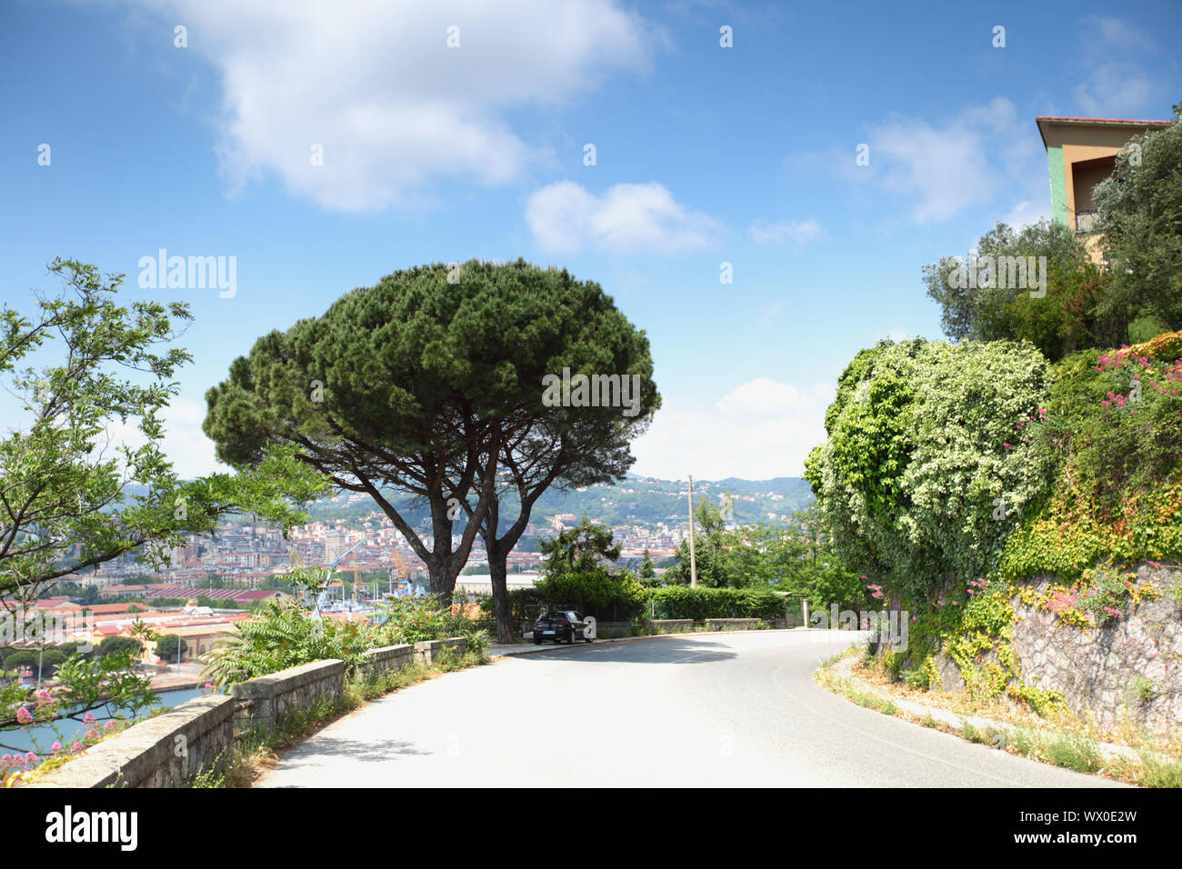 La Spezia Porto sulla costa Ligure in Italia Foto Stock