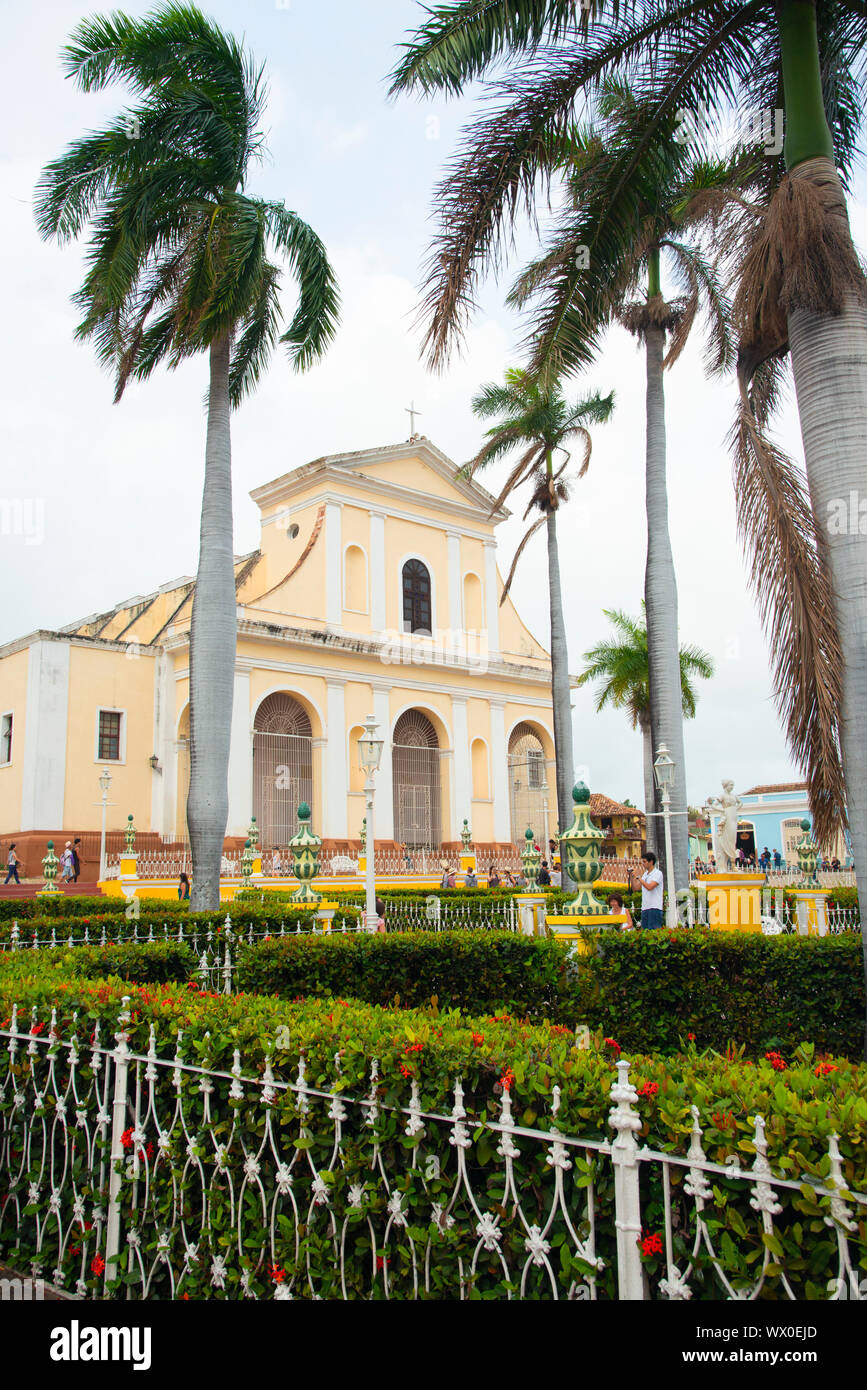 Chiesa della Santissima Trinità in Trinidad, Sito Patrimonio Mondiale dell'UNESCO, Sancti Spiritus, Cuba, West Indies, dei Caraibi e America centrale Foto Stock