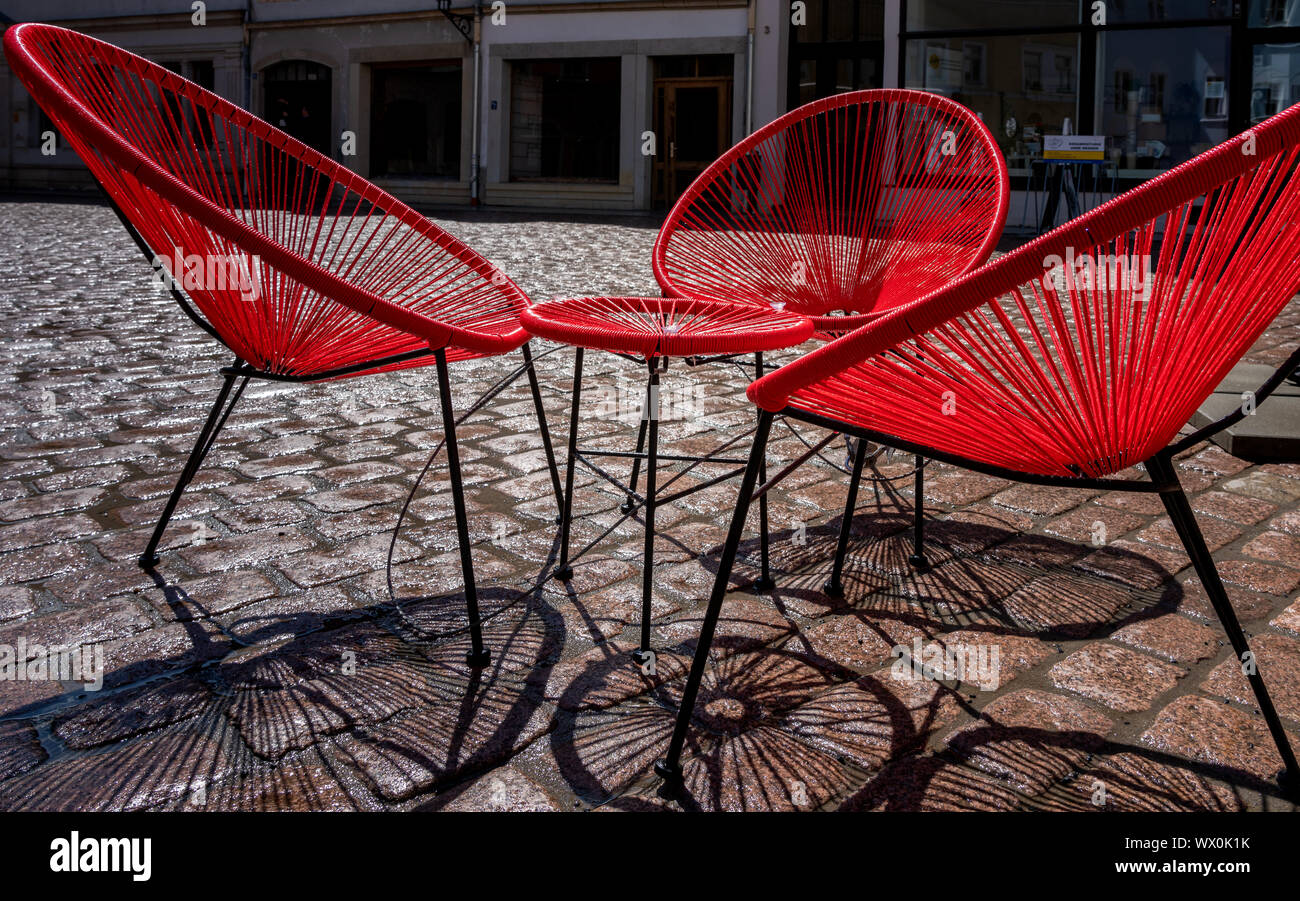 Retro rosso Foto Stock