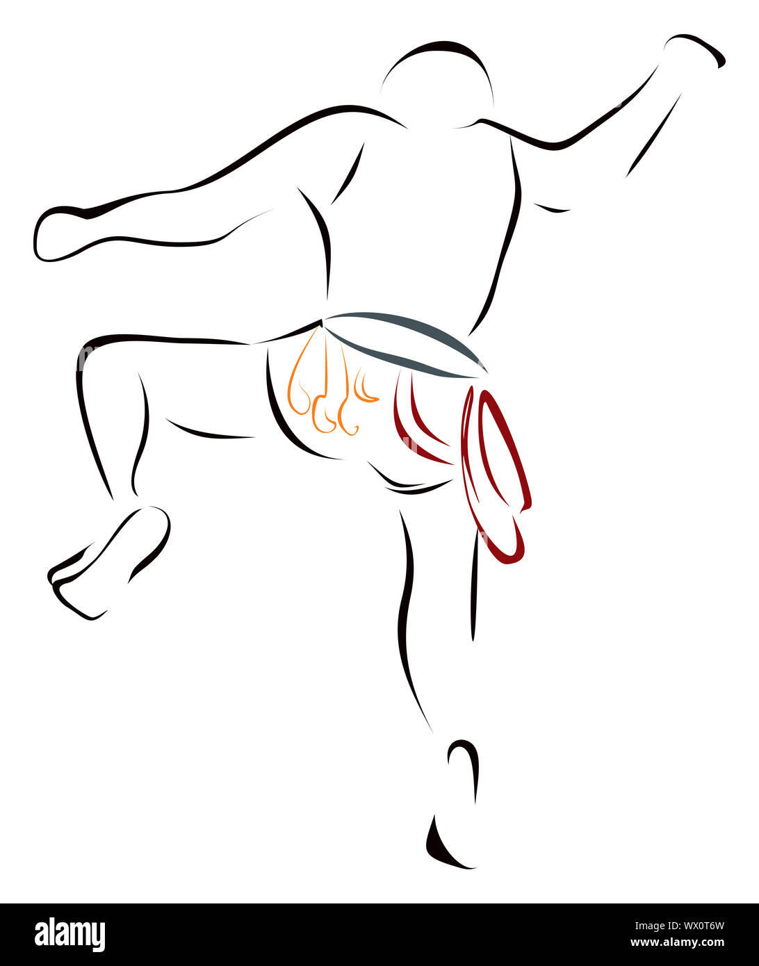 Salita di uomo Foto Stock