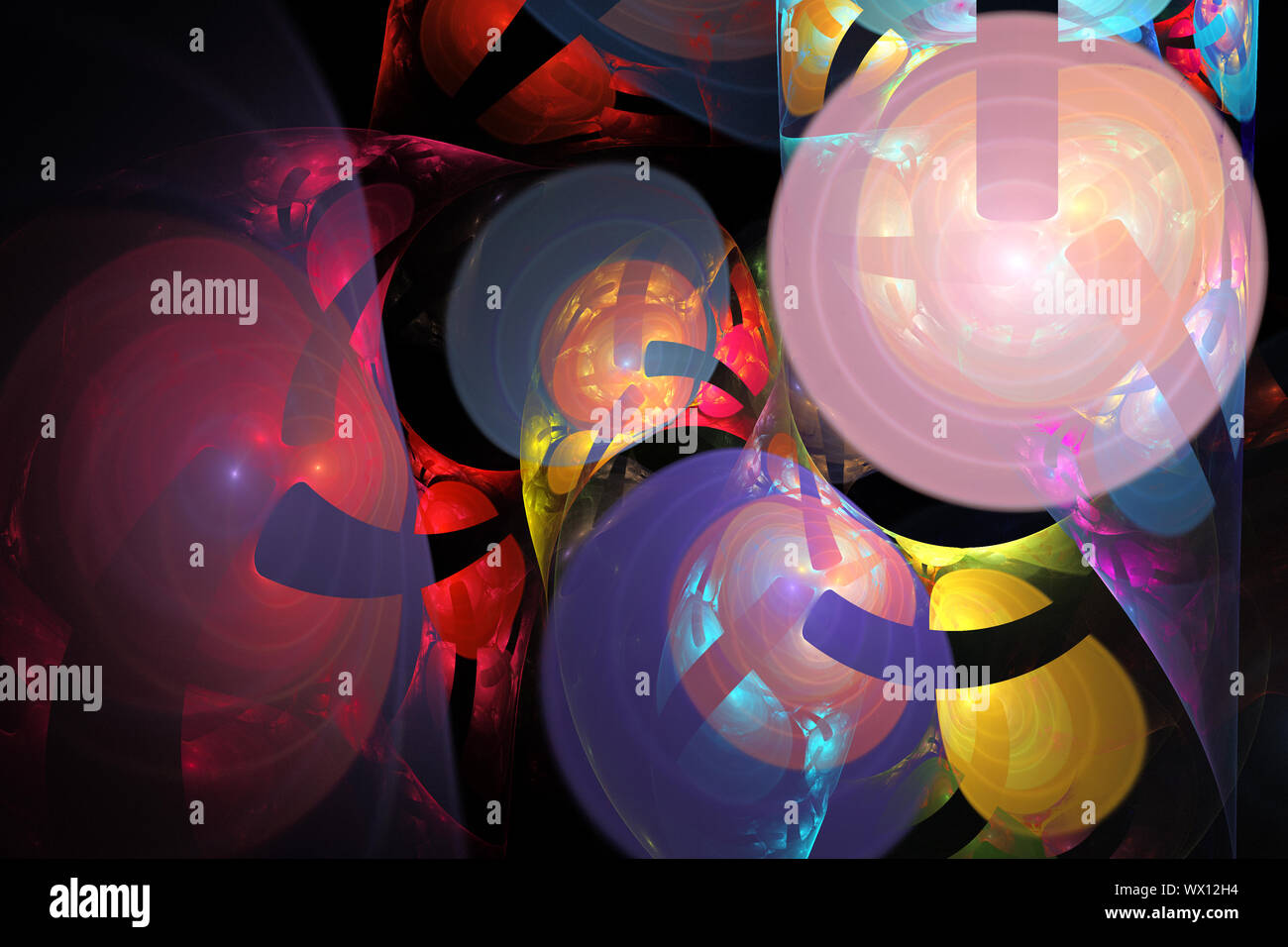 Il frattale Immagine: Magic Balls. Foto Stock