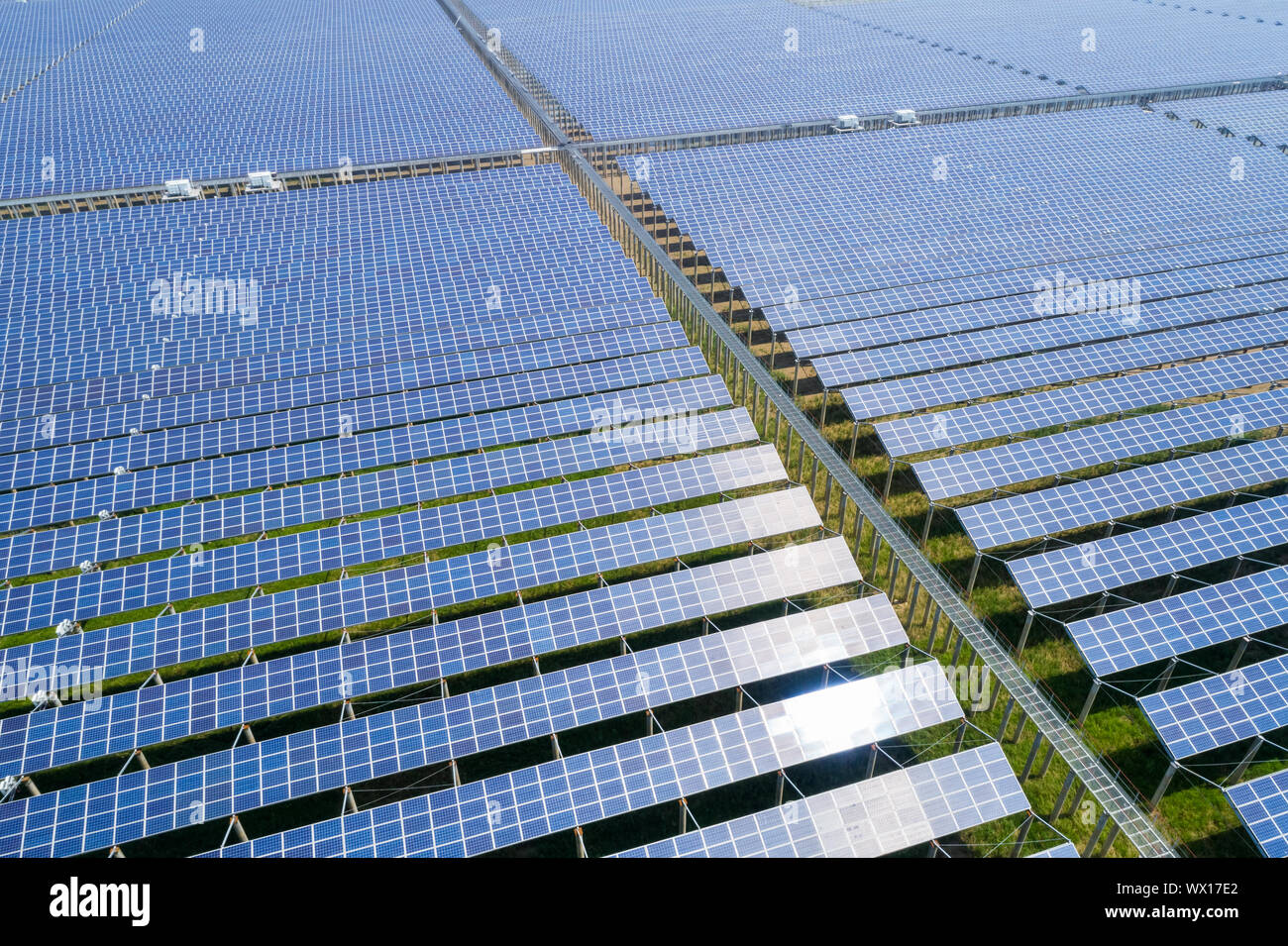 Potenza fotovoltaica solare Foto Stock