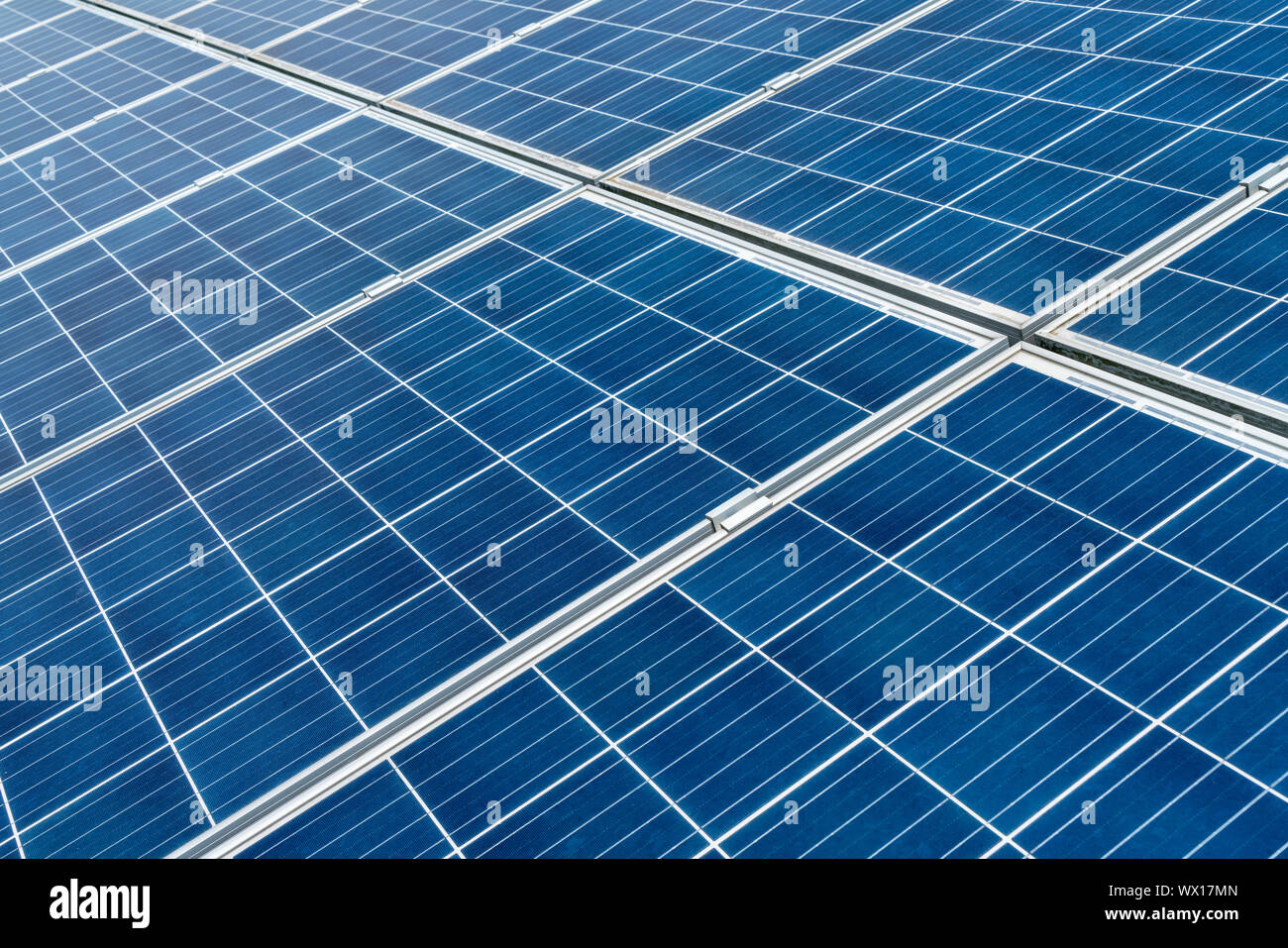 Pannelli solari closeup Foto Stock