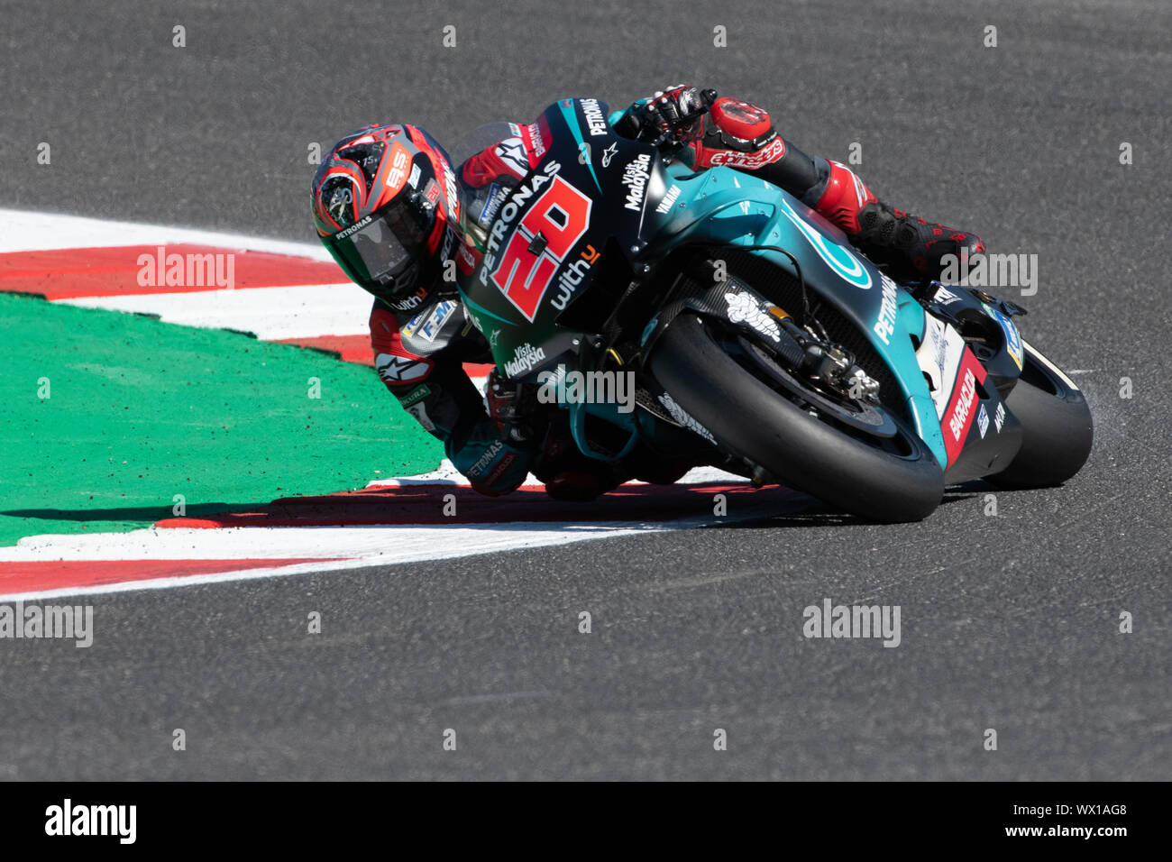 FABIO QUARTARARO, FRANCH RIDER numero 20 per Yamaha Petronas IN MOTOGP durante il sabato prove libere e qualifiche della Motogp di San Marino e Foto Stock