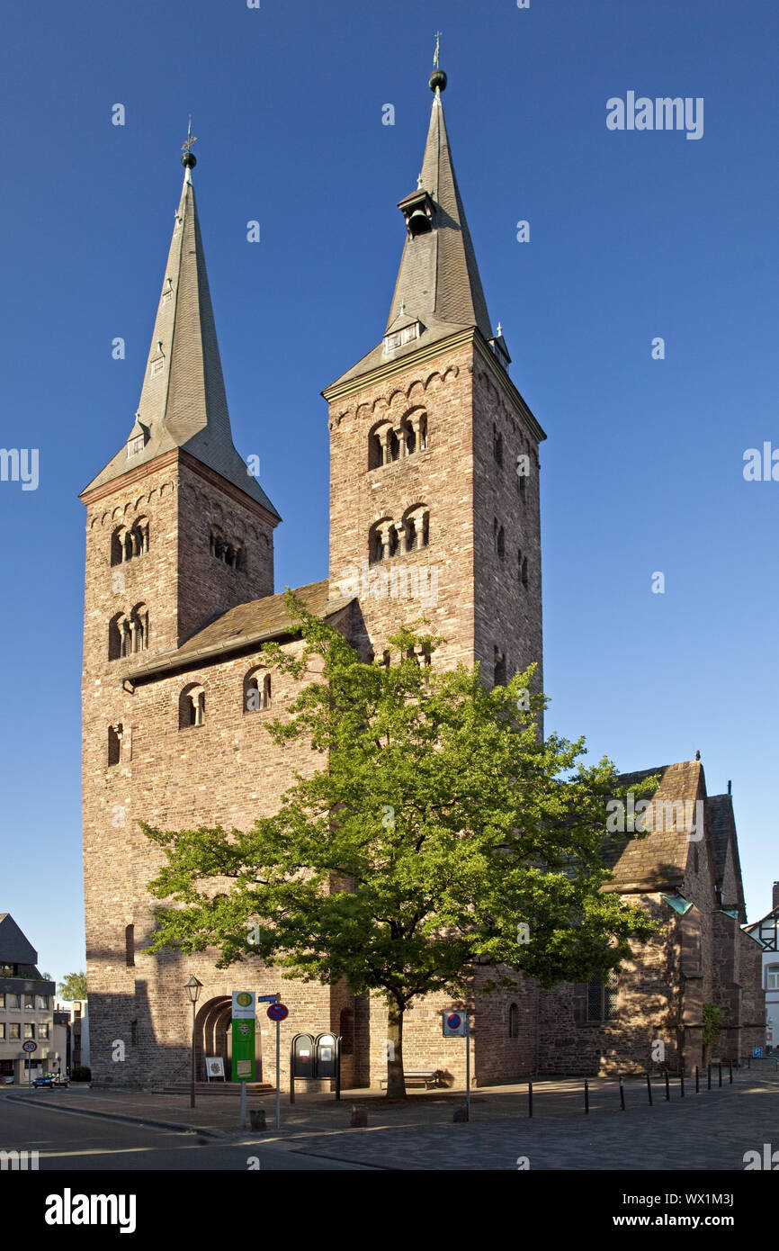 San Kiliani chiesa, Hoexter, East Westfalia, Renania settentrionale-Vestfalia, Germania, Europa Foto Stock