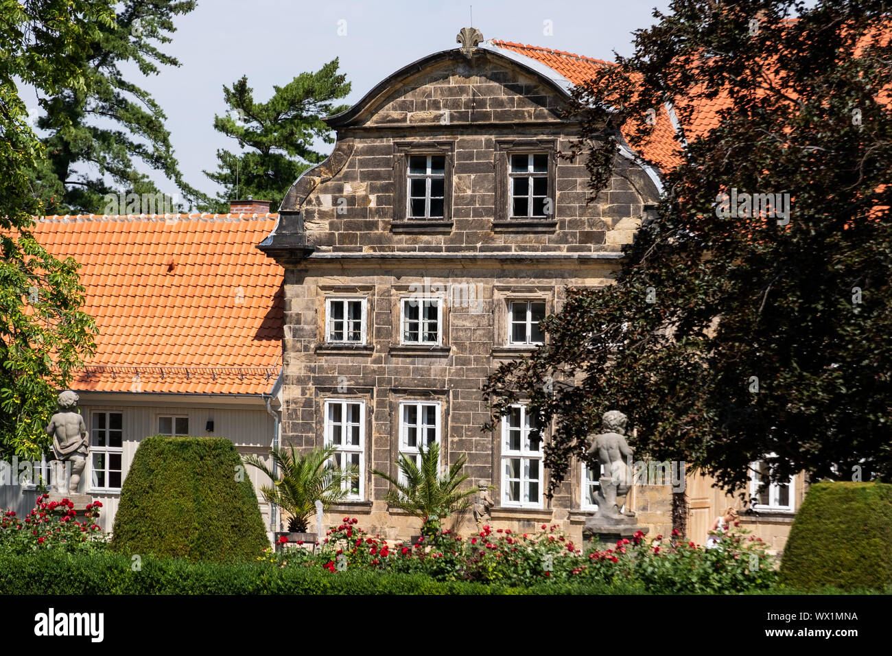 Il parco del castello di Blankenburg Harz Foto Stock