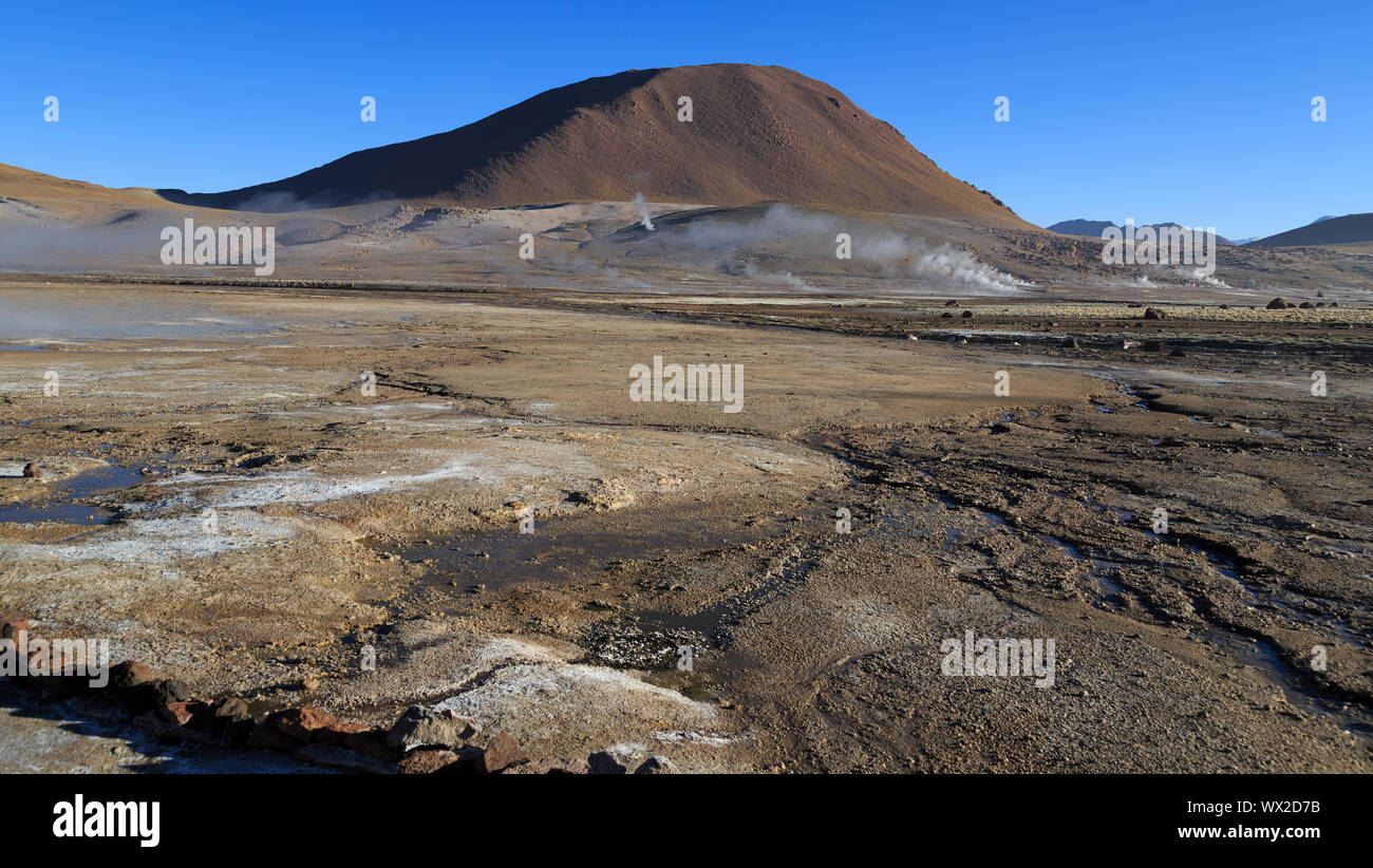 Campo di Geysir El Tatio in Cile Foto Stock Campo di Geysir El Tatio in Cile Foto Stock