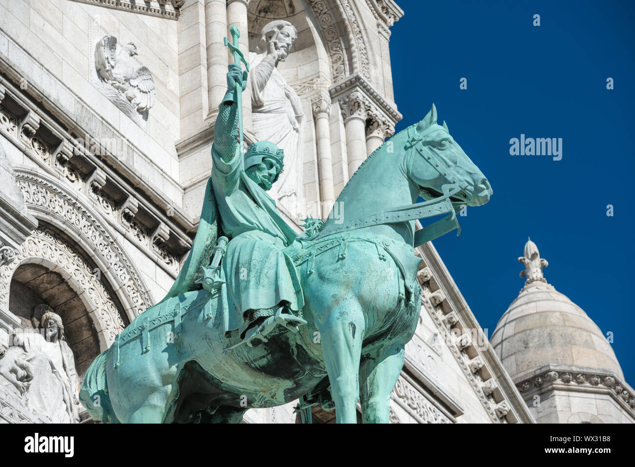 Basilica Sacre Coeur di Montmartre Foto Stock