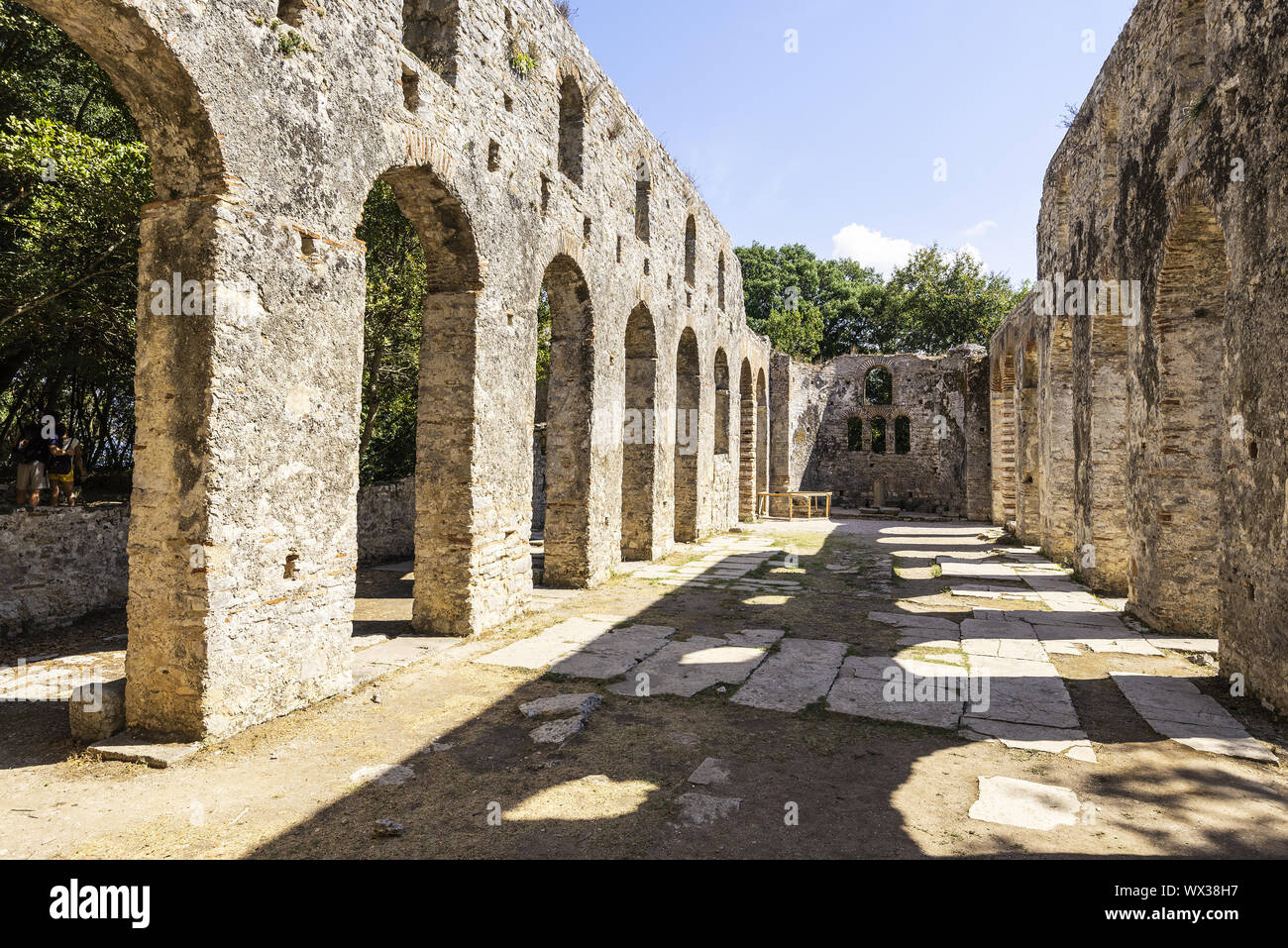 Basilica, Butrinto, Saranda, Albania, Europa Foto Stock